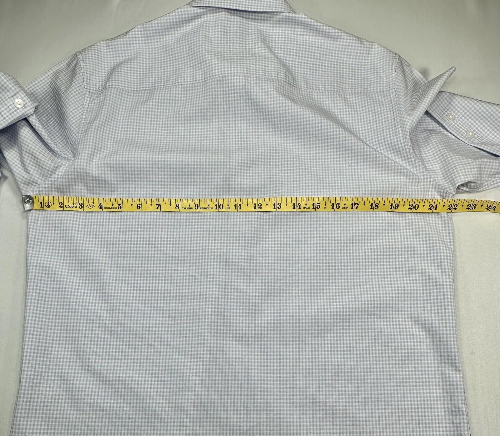Calvin Klein Calvin Klein Checked Pockets Long Sleeve Button Down Blue M Size US M / EU 48-50 / 2 - 8 Thumbnail