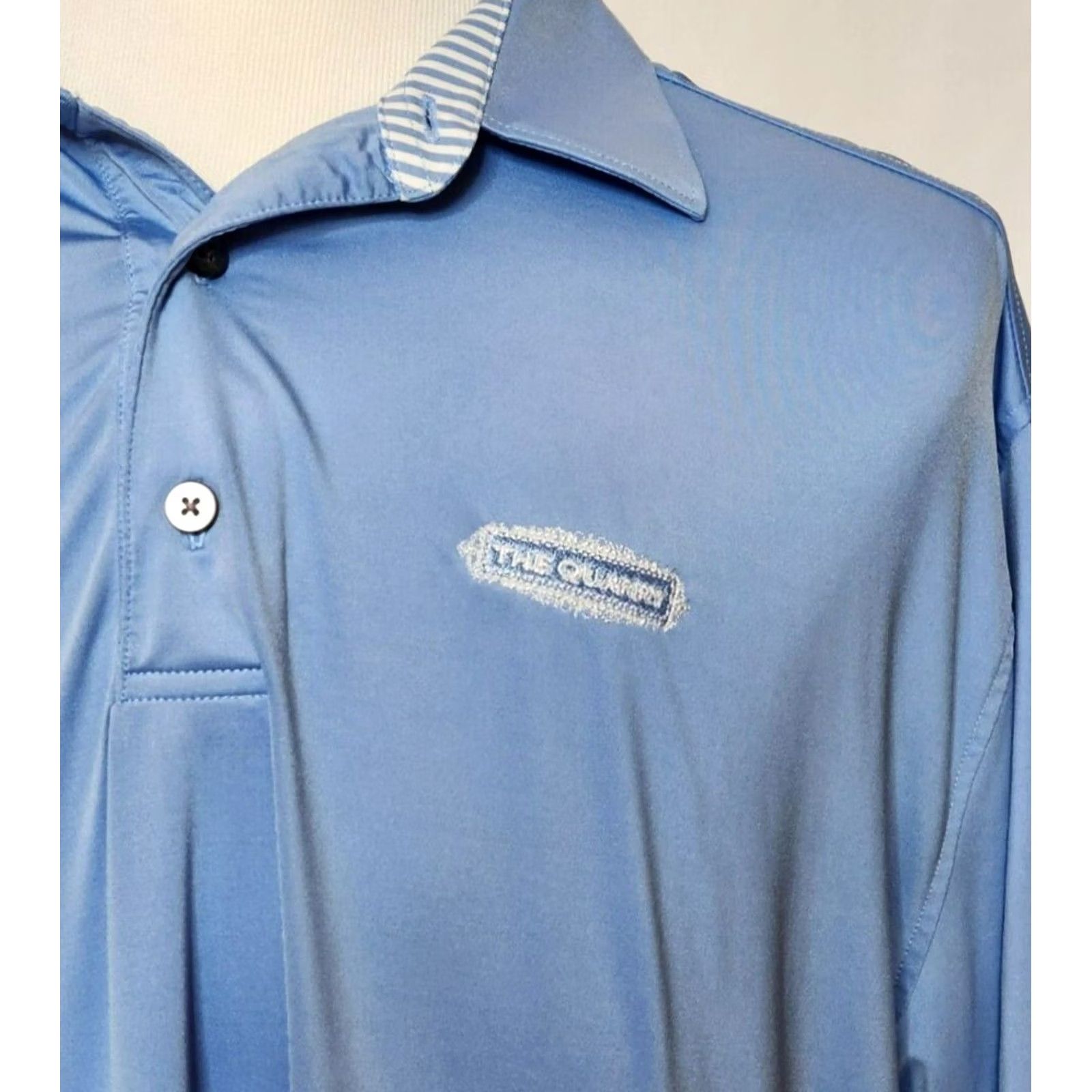 Footjoy FootJoy Golf Polo Shirt Mens 2XL Short Sleeve Solid Blue Stretch Polo Size US XXL / EU 58 / 5 - 5 Thumbnail