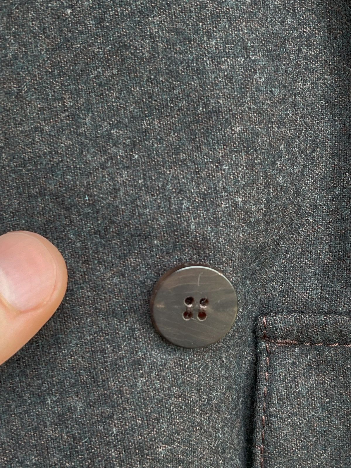Chloe Chloe Double-Breasted Blazer – Cashmere Wool, Horn Buttons Size S / US 4 / IT 40 - 14 Thumbnail