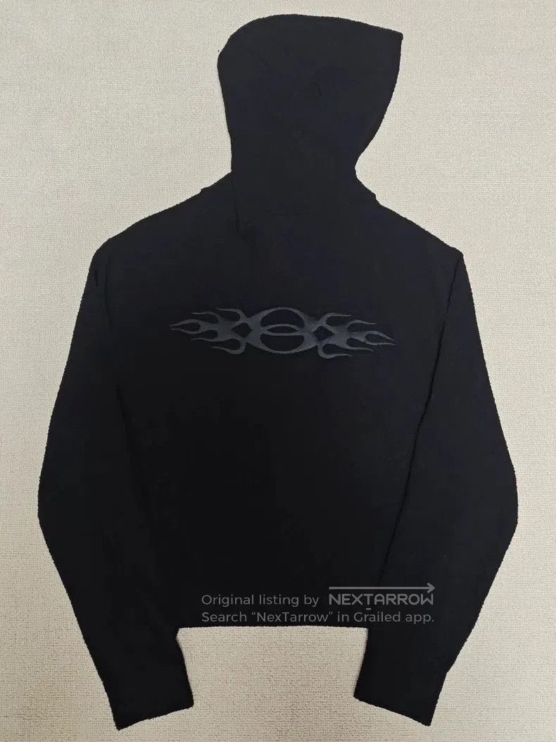 Balenciaga Balenciaga 24fall flame looped fleece towel zipper hooded s Size US L / EU 52-54 / 3 - 3 Thumbnail