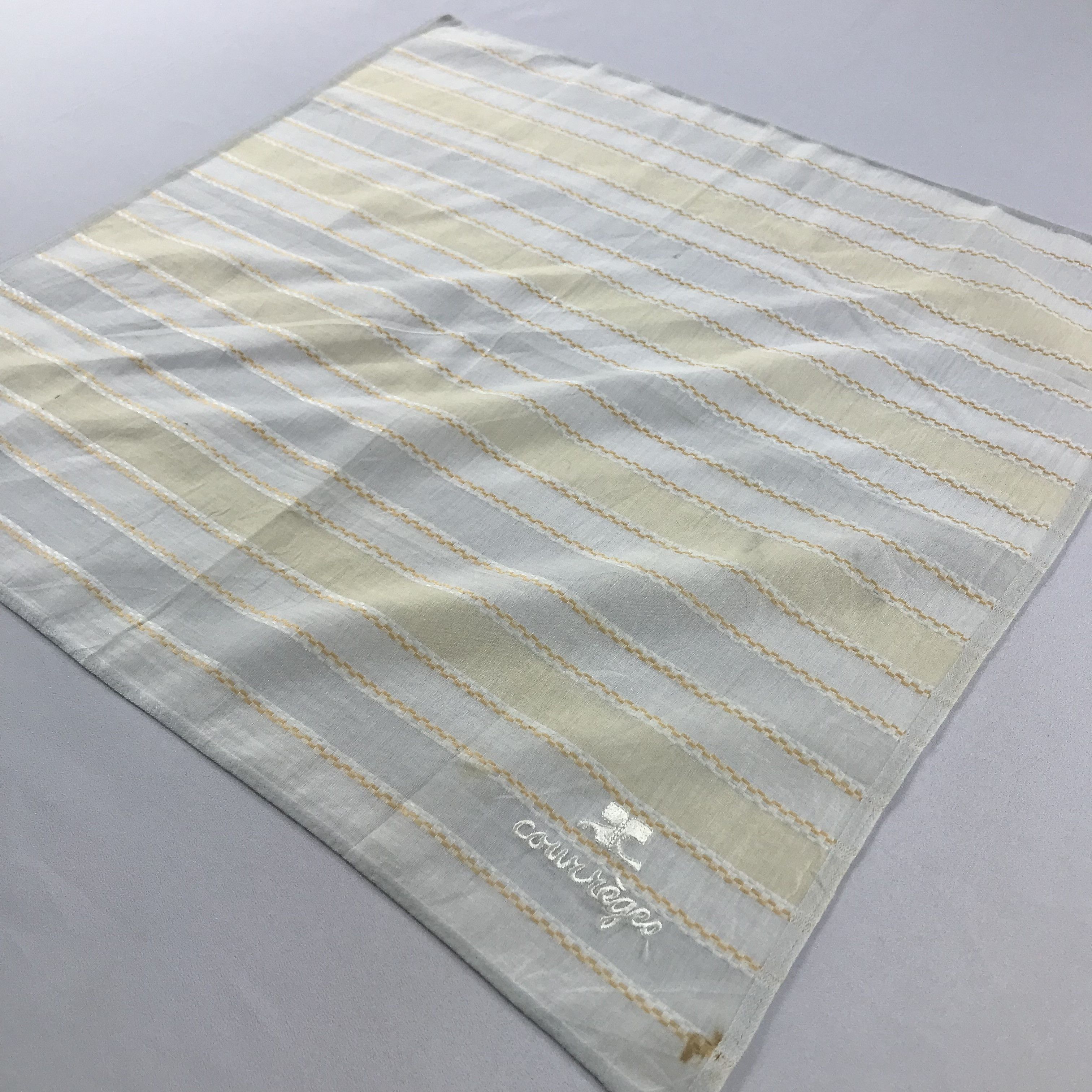 Courreges × Vintage Courreges Bandana / Handkerchief / Neckerchief - S2476 Size ONE SIZE - 2 Thumbnail