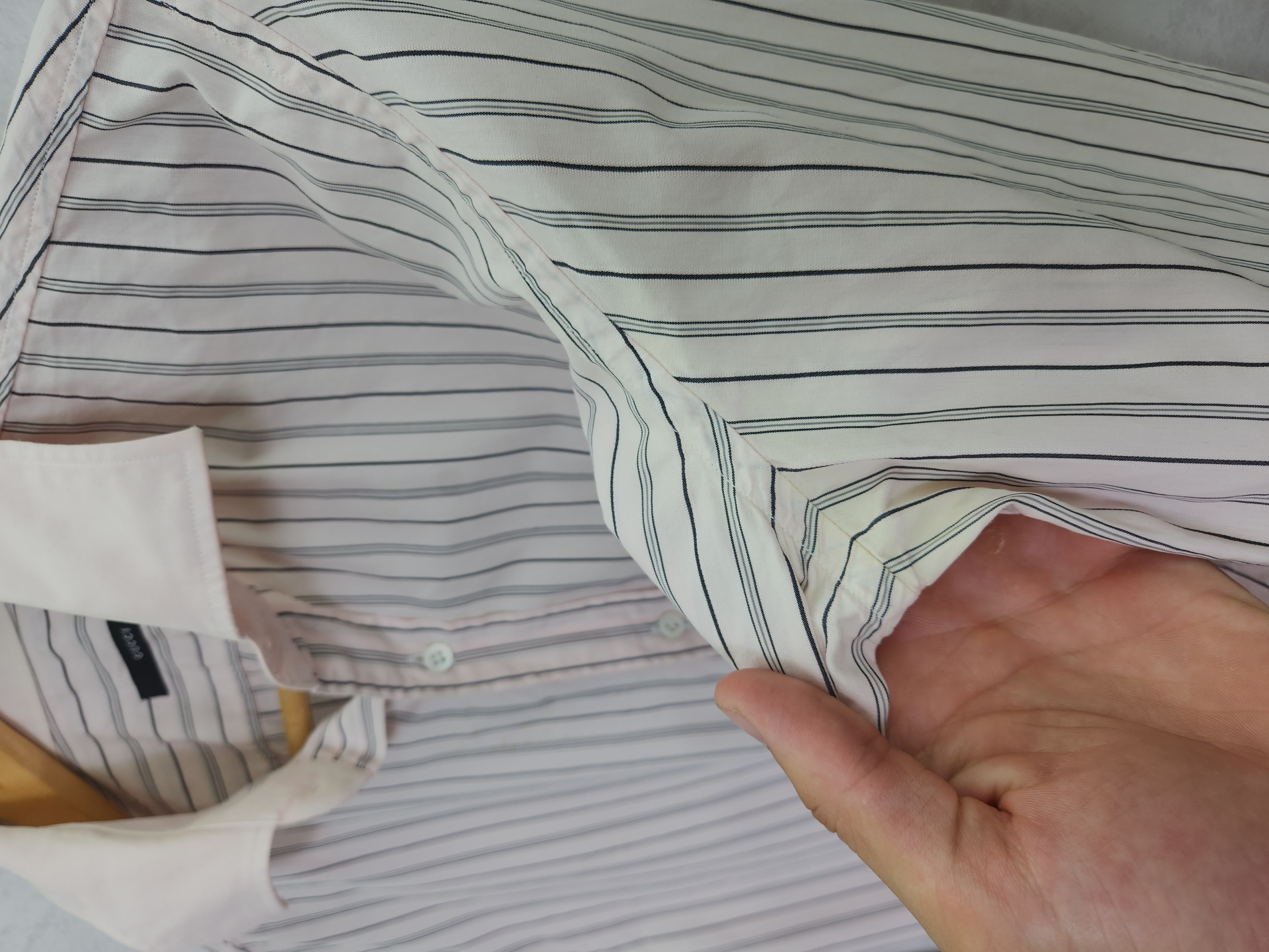 Gucci × Vintage Vintage Gucci stripes pink shir button ups Size US L / EU 52-54 / 3 - 12 Thumbnail