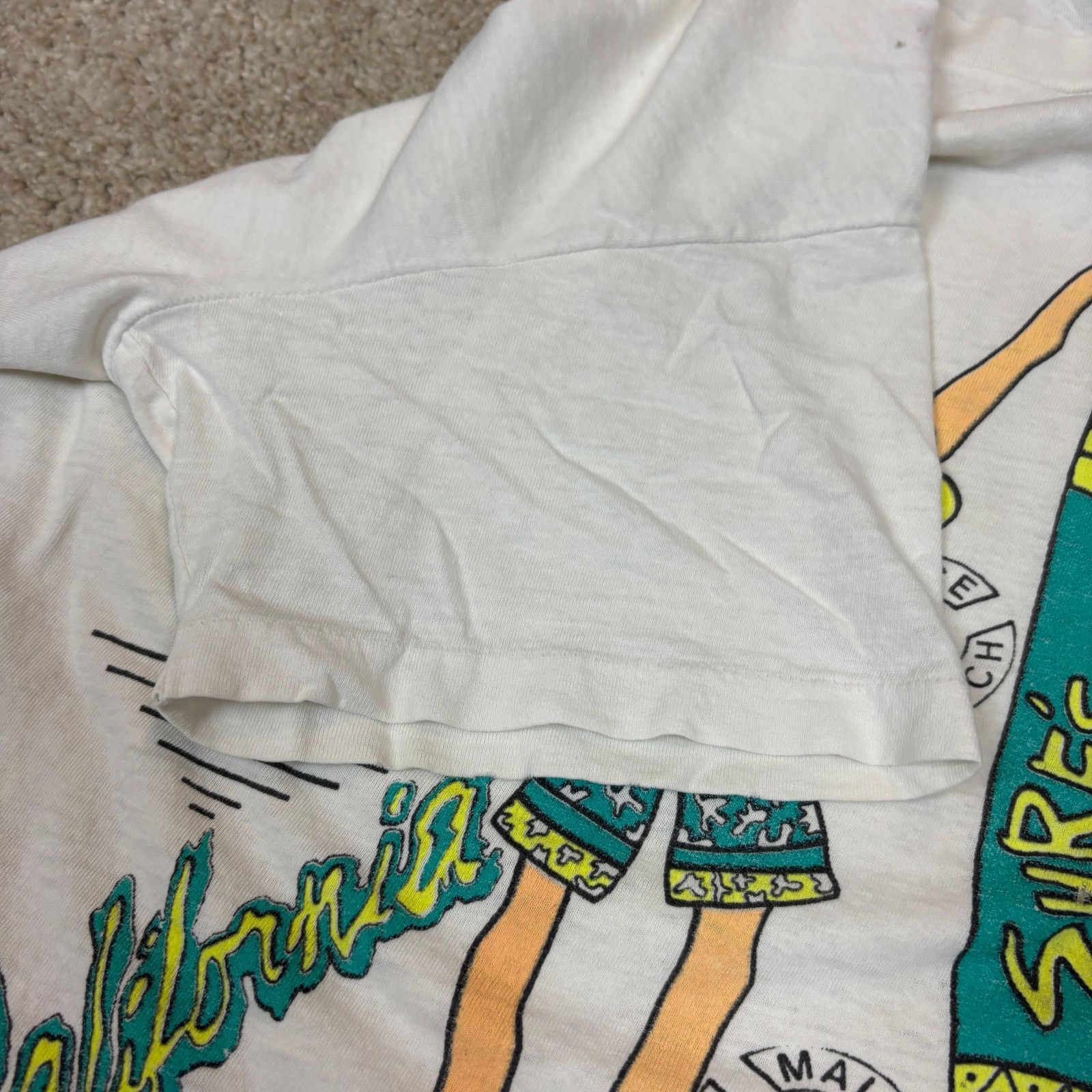 Hanes × Vintage Vintage 70s 80s California Beaches Surfer Shirt Men's Large Size US L / EU 52-54 / 3 - 7 Thumbnail