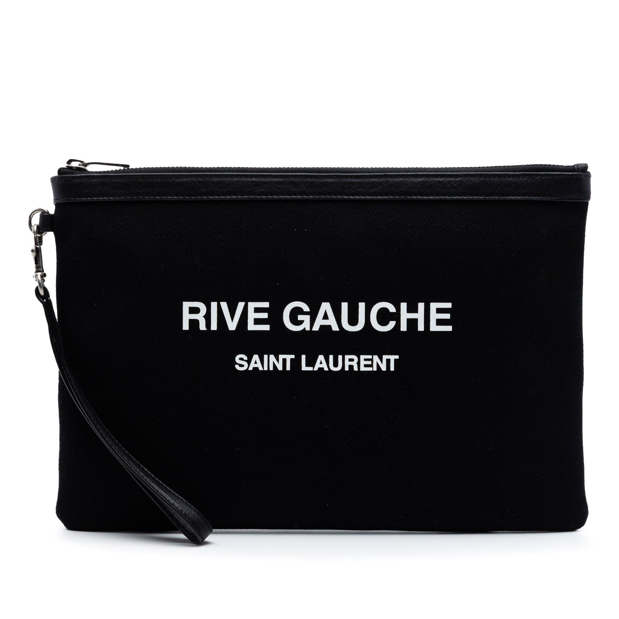 Saint Laurent Paris Canvas Rive Gauche Clutch Size ONE SIZE - 1 Thumbnail