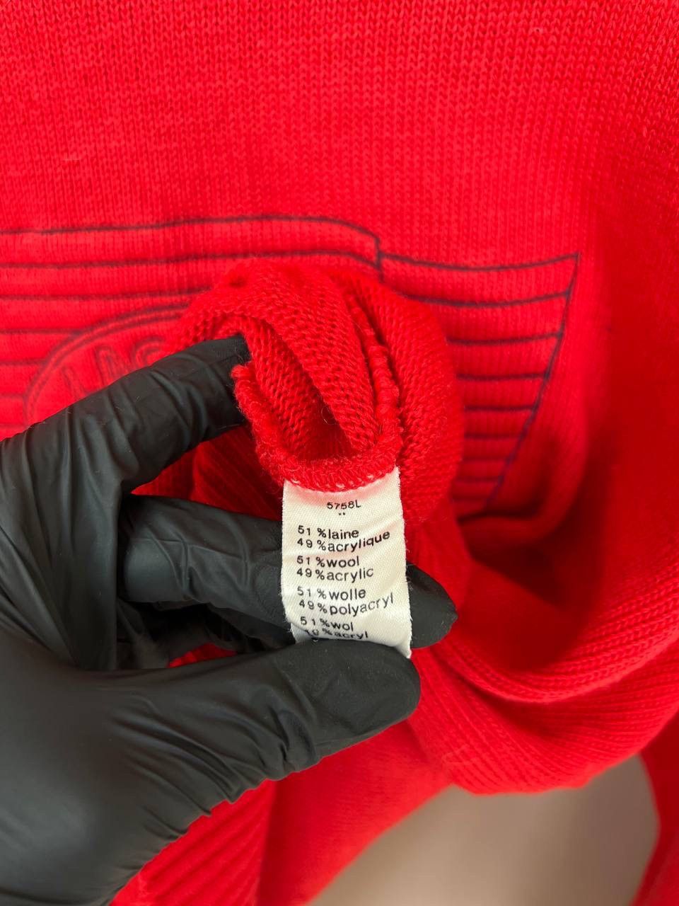 Lacoste Lacoste Chemise Big Logo Wool Knit Sweater Mens Size 7 L/XL Size US L / EU 52-54 / 3 - 10 Thumbnail