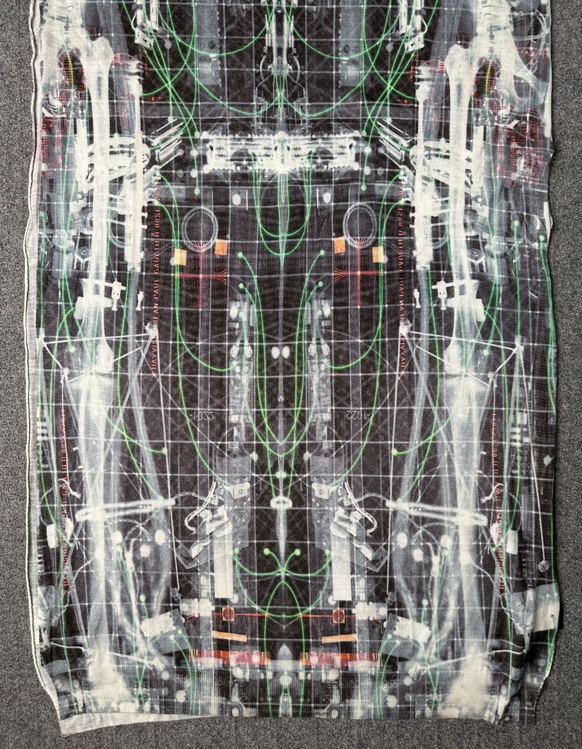 Jean Paul Gaultier Jean Paul Gaultier Monsieur S/S1996 X-Ray Vision Wool Scarf Size ONE SIZE - 2 Thumbnail