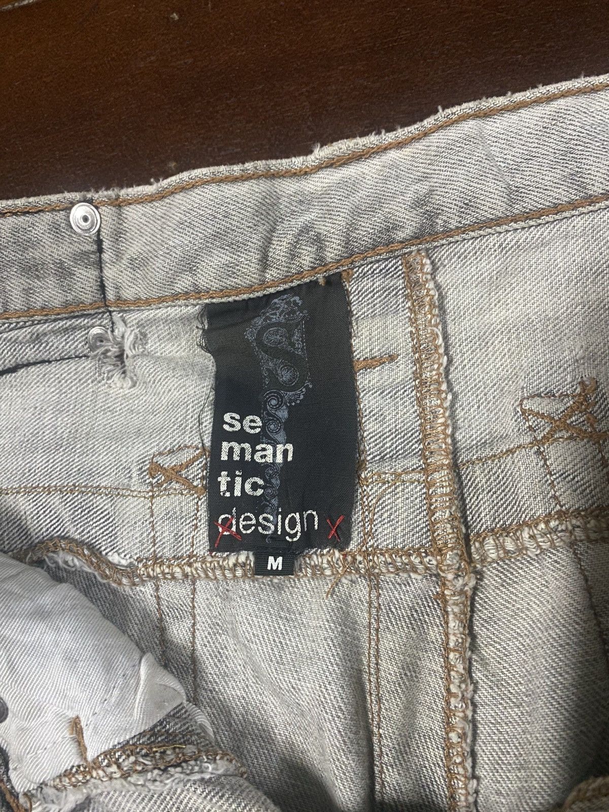 semanticdesign Semantic Design Clawmark art design Thrashed Denim Jeans Size US 34 / EU 50 - 19 Thumbnail