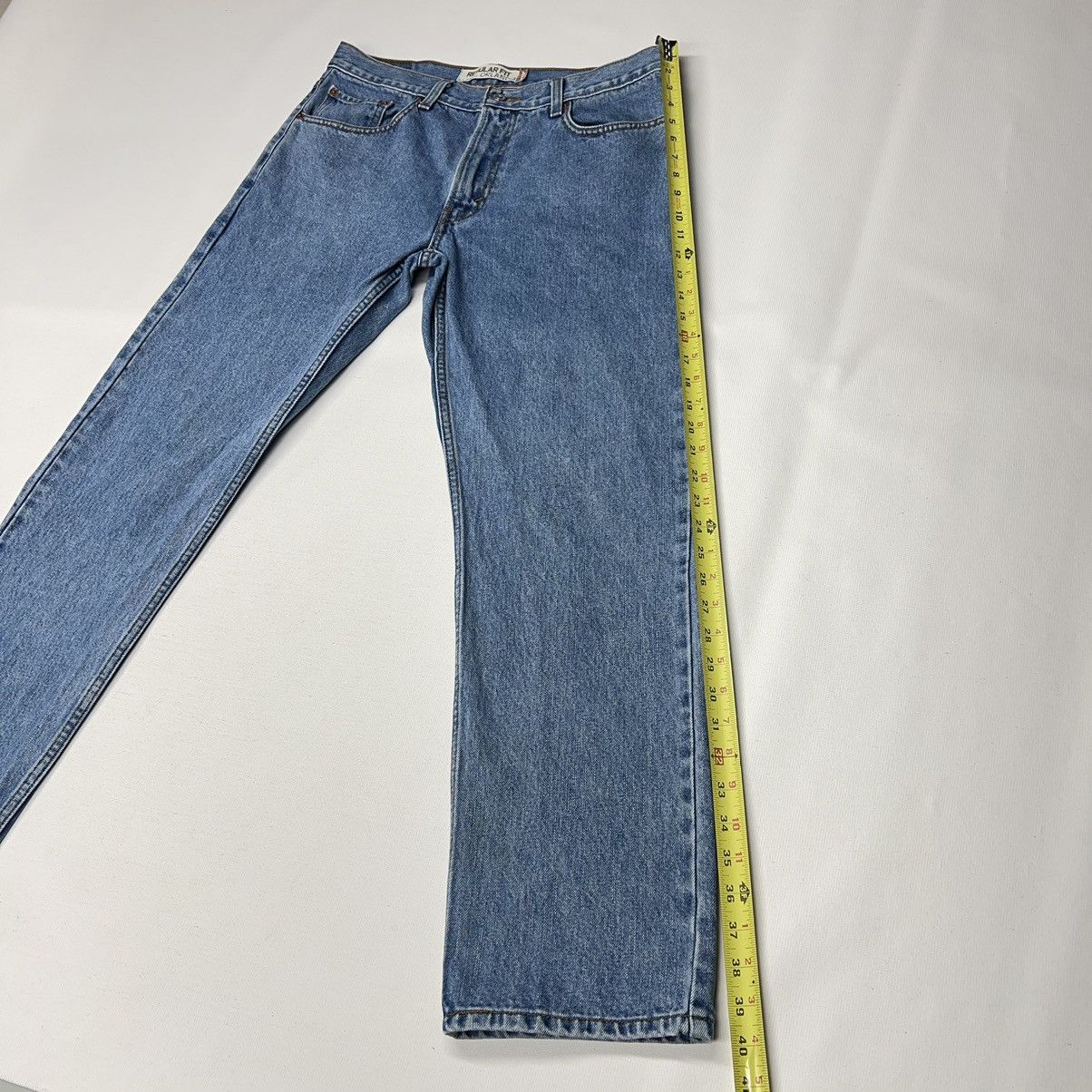 Levi's Levis 505 Jeans Regular Fit Straight Blue Pants Denim Y2K Size US 33 - 18 Thumbnail