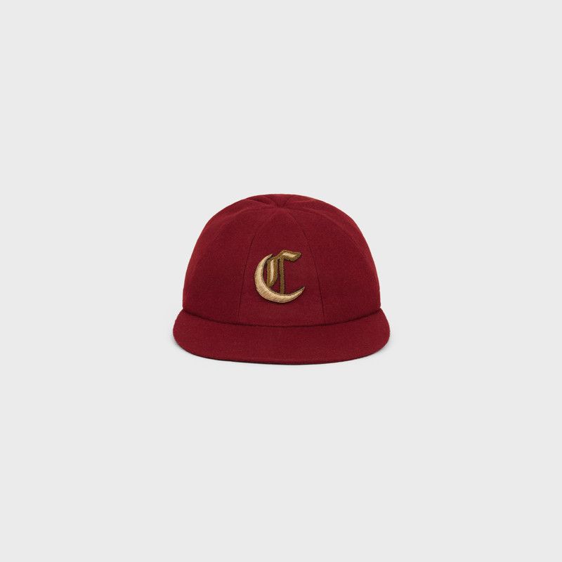 Celine o1w1db10526 AA05T0 Size : OS / Hat / Cap in Burgundy Size ONE SIZE - 1 Thumbnail