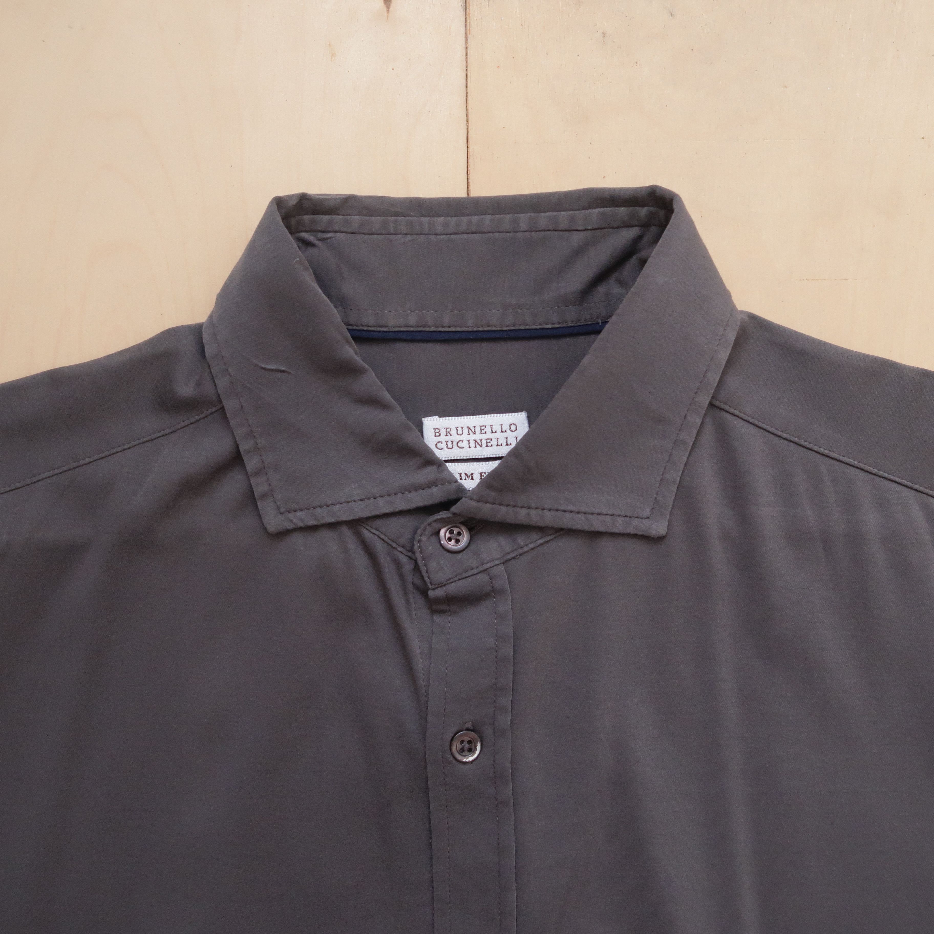 Brunello Cucinelli Brunello Cucinelli Western Shirt Button Up Gray Size US XL / EU 56 / 4 - 3 Thumbnail