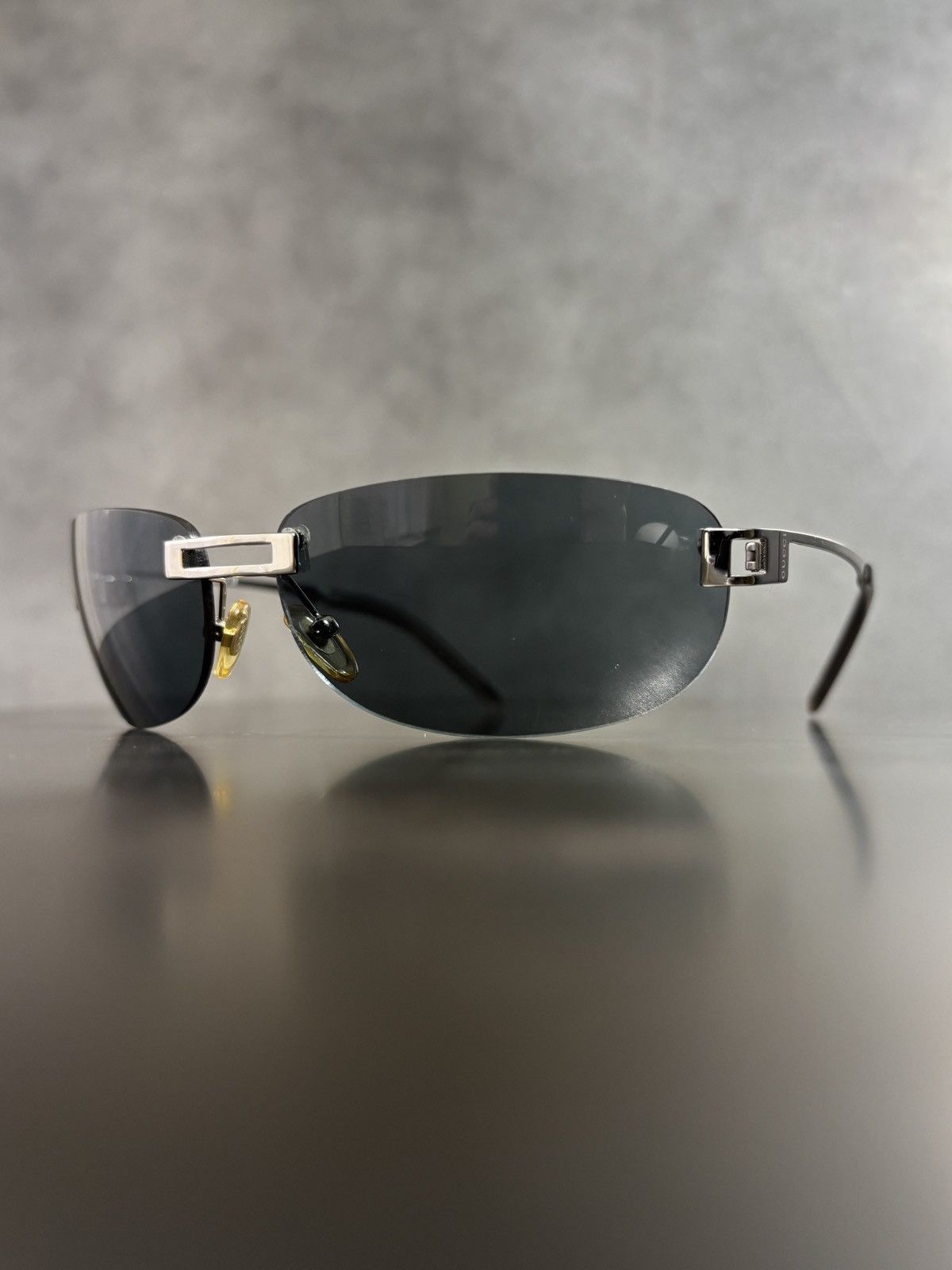Gucci 2000s Vintage Gucci Sunglasses Y2K Rimless GG 1429/S 1990s Size ONE SIZE - 20 Thumbnail