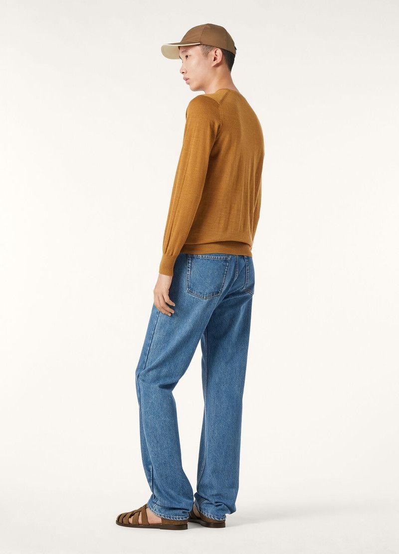 Loro Piana o1w1db10226 FAI1916 Crewneck T-Shirt in Brown Size US XL / EU 56 / 4 - 5 Thumbnail