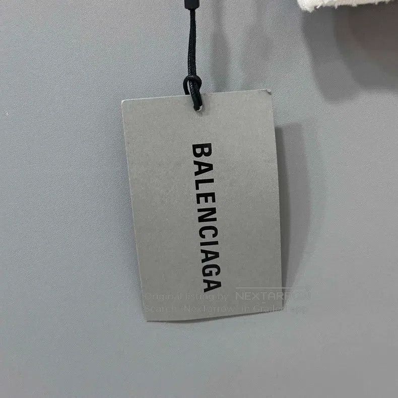 Balenciaga Balenciaga Double B Buckle Letter Logo Destroyed Hoodie Size US L / EU 52-54 / 3 - 9 Thumbnail