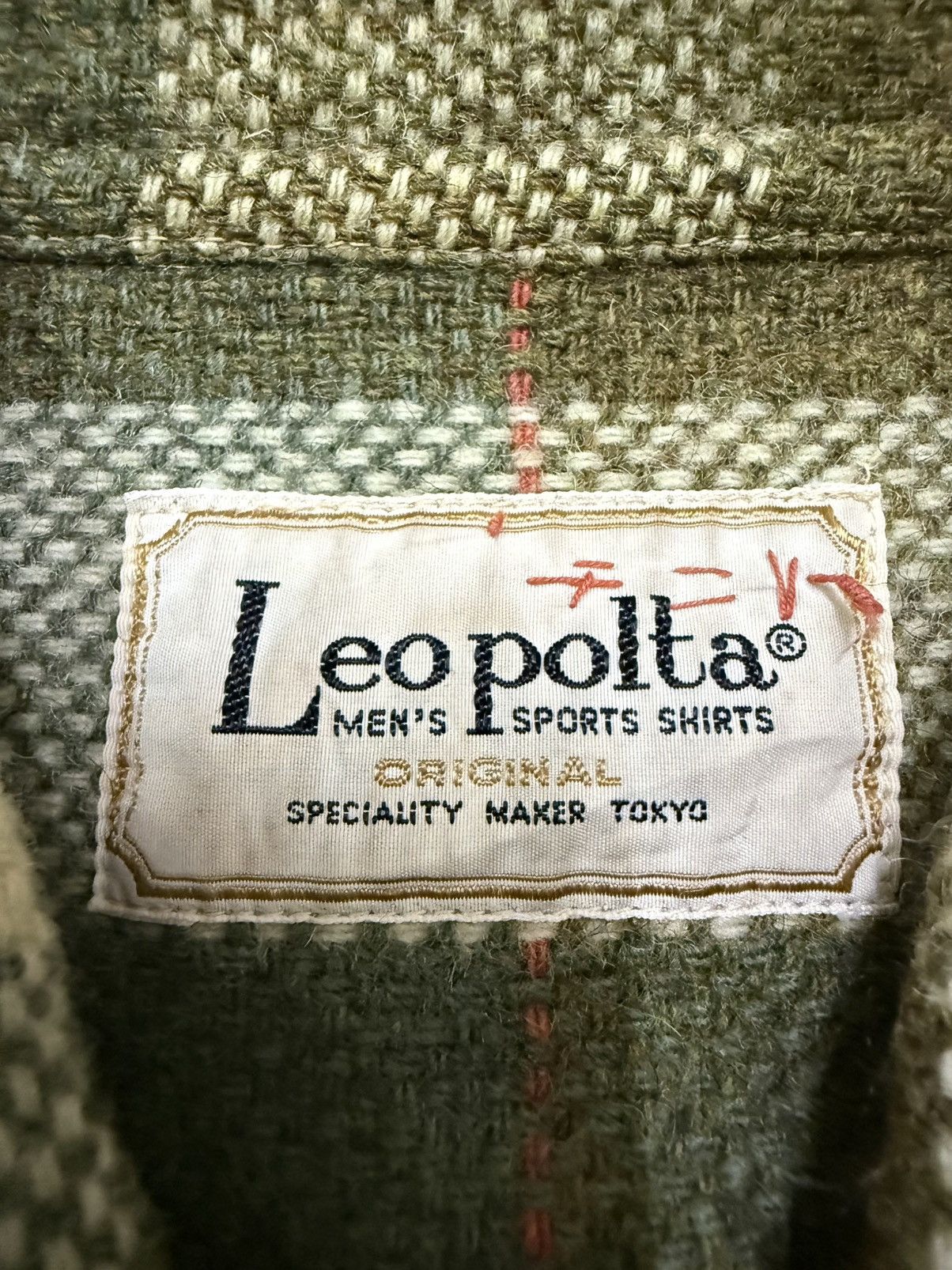 Vintage Vintage Leo polta Men's Sports Plaid Wool Button Up Shirt Size US M / EU 48-50 / 2 - 7 Thumbnail