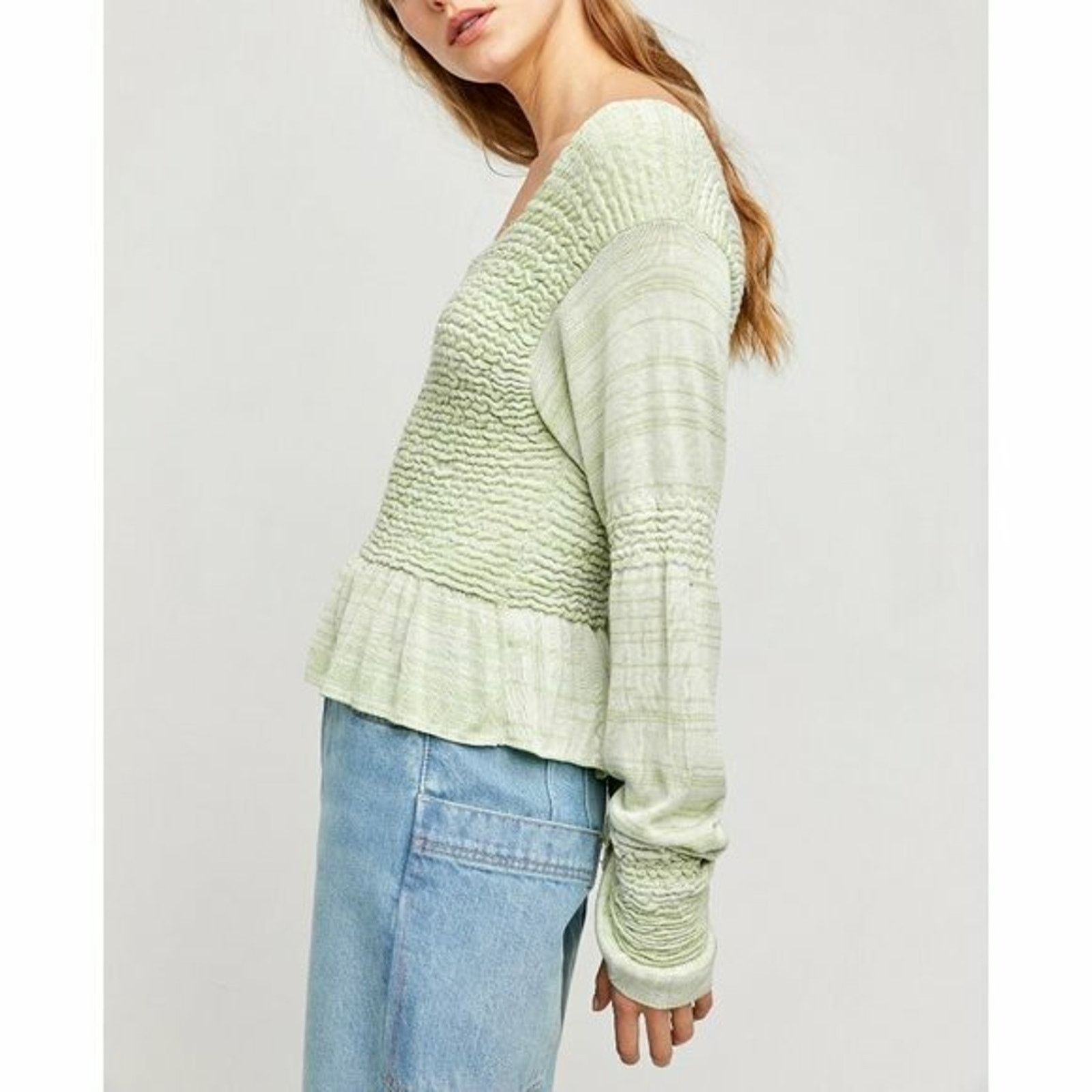 Free People Free People Free Spirit Pullover Seafoam Size XS, M A003003 Size M / US 6-8 / IT 42-44 - 2 Thumbnail