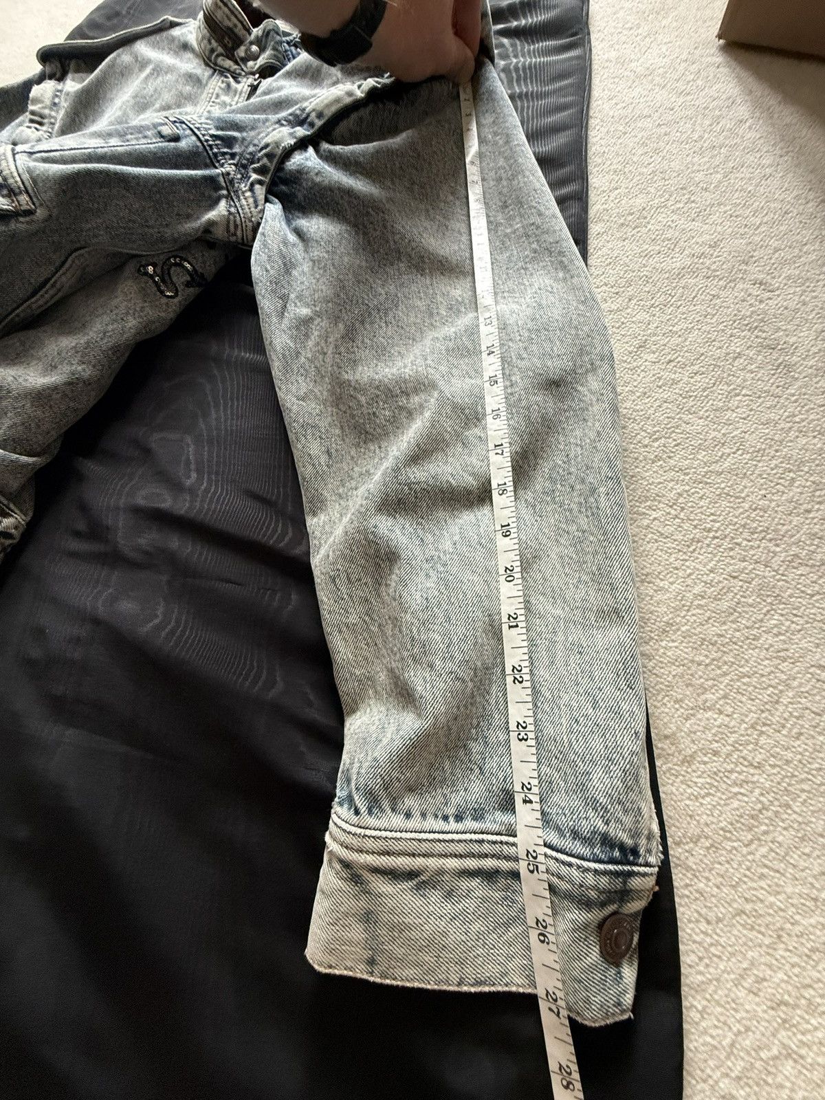 Celine Celine SS22 sequin so happy zip denim jacket vest Hedi rare Size US XL / EU 56 / 4 - 9 Thumbnail