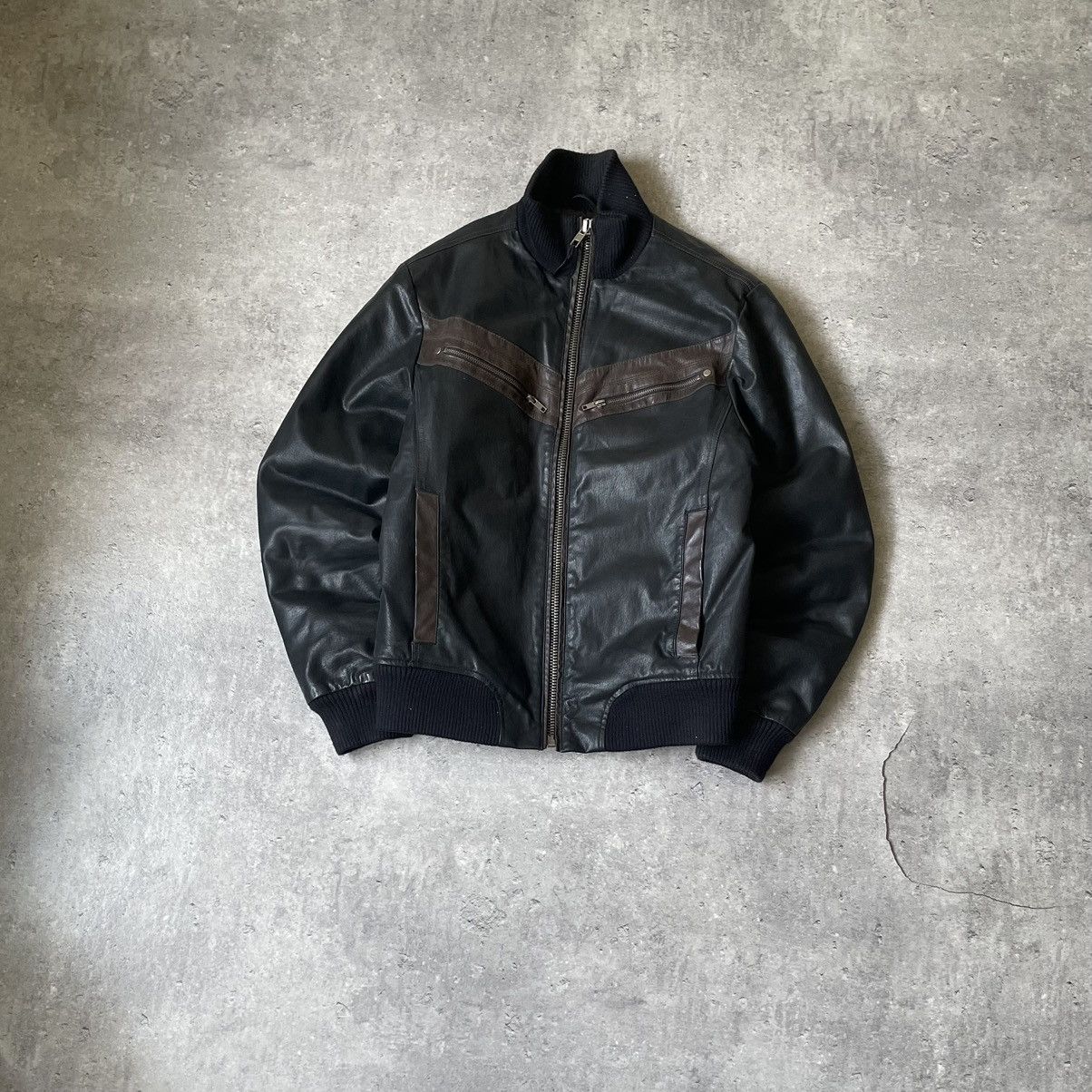 Leather Jacket × Streetwear × Vintage Vintage 90s Leather
