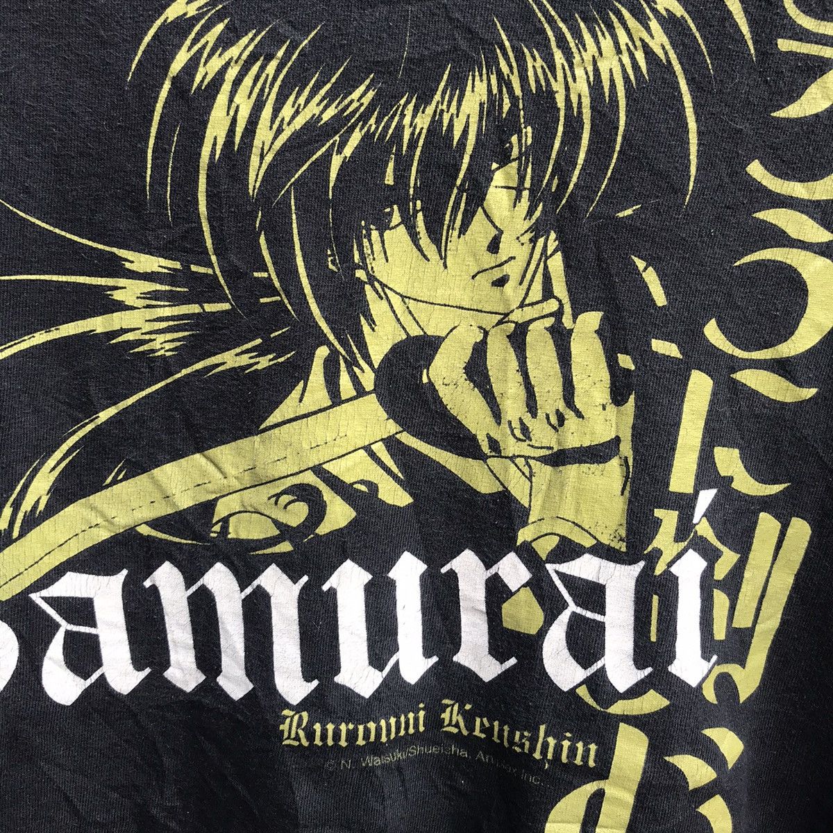 Anime Vintage RUROUNI KENSHIN samurai x anime tee manga Size US L / EU 52-54 / 3 - 3 Thumbnail