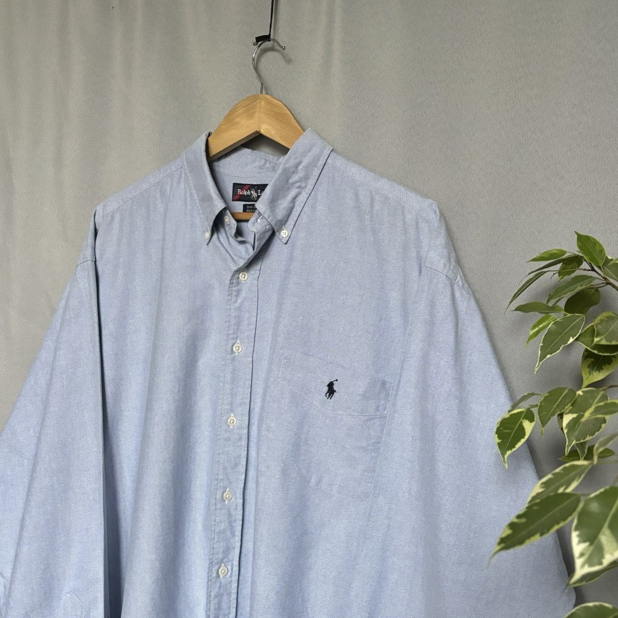 Polo Ralph Lauren Polo Ralph Lauren big shirt cotton blue vintage rare Size US XL / EU 56 / 4 - 2 Thumbnail