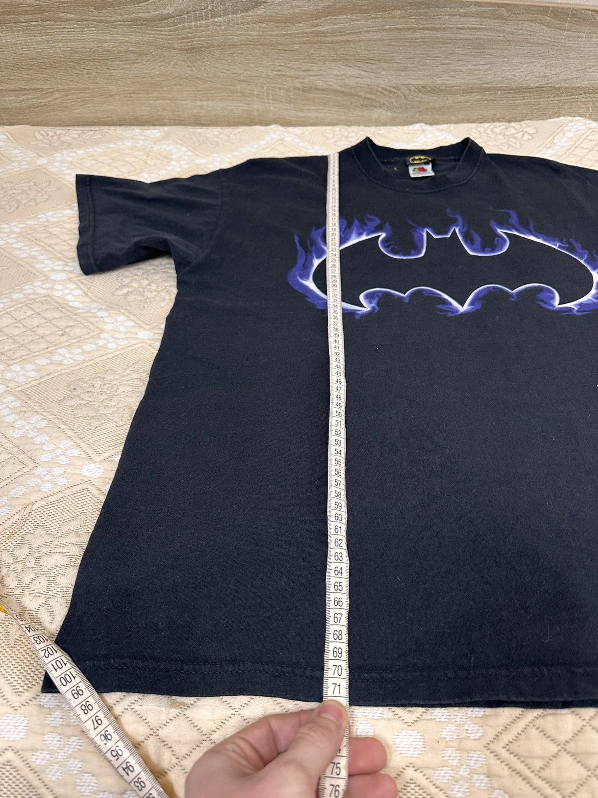 DC Comics 🔥 Batman Flame Logo T Shirt DC Vintage Comics Movie Dark Size US XL / EU 56 / 4 - 12 Thumbnail