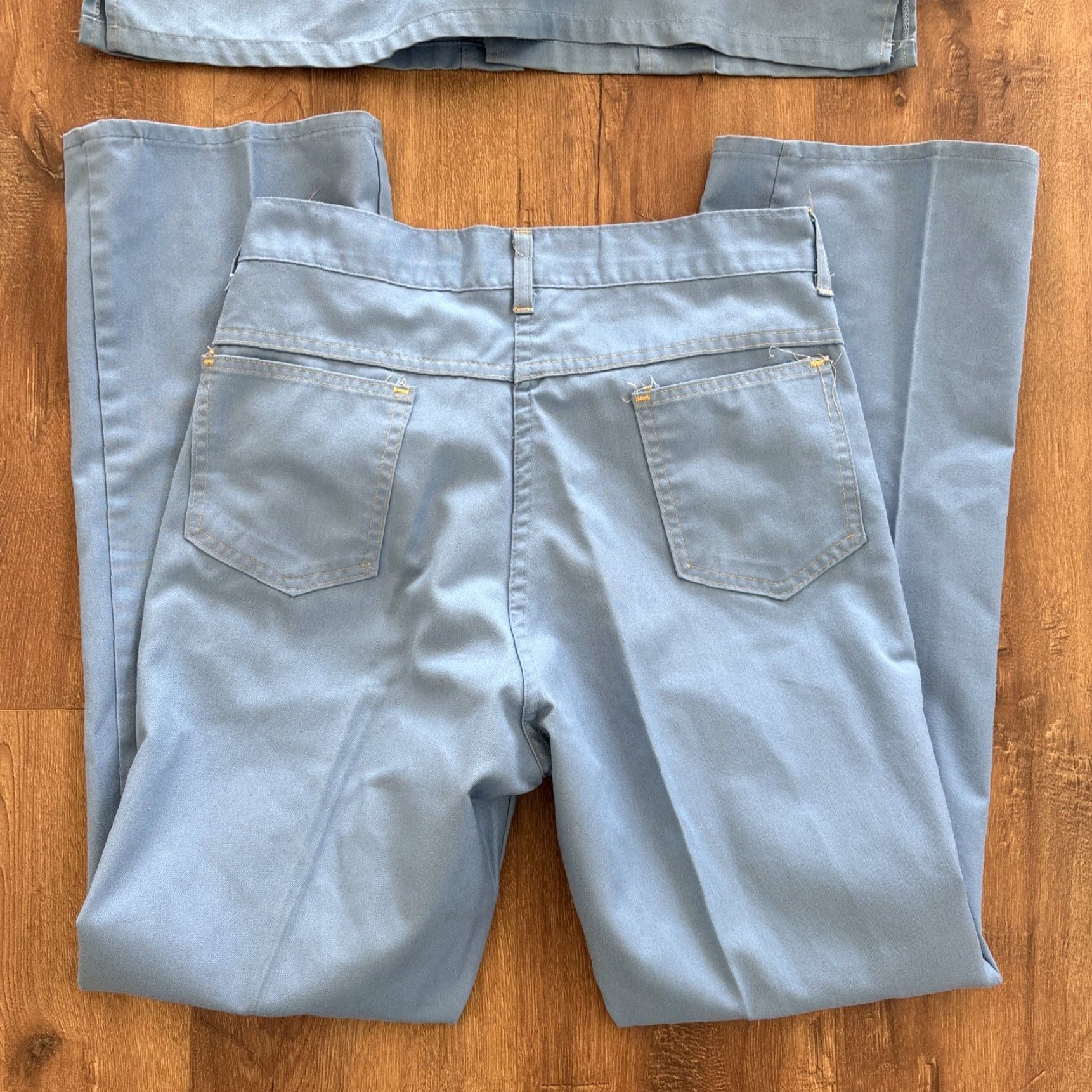 Blair VINTAGE John Blair Mens Western Rancher Suit Jeans Jacket Mens Medium Blue USA MADE Size 40R - 7 Thumbnail