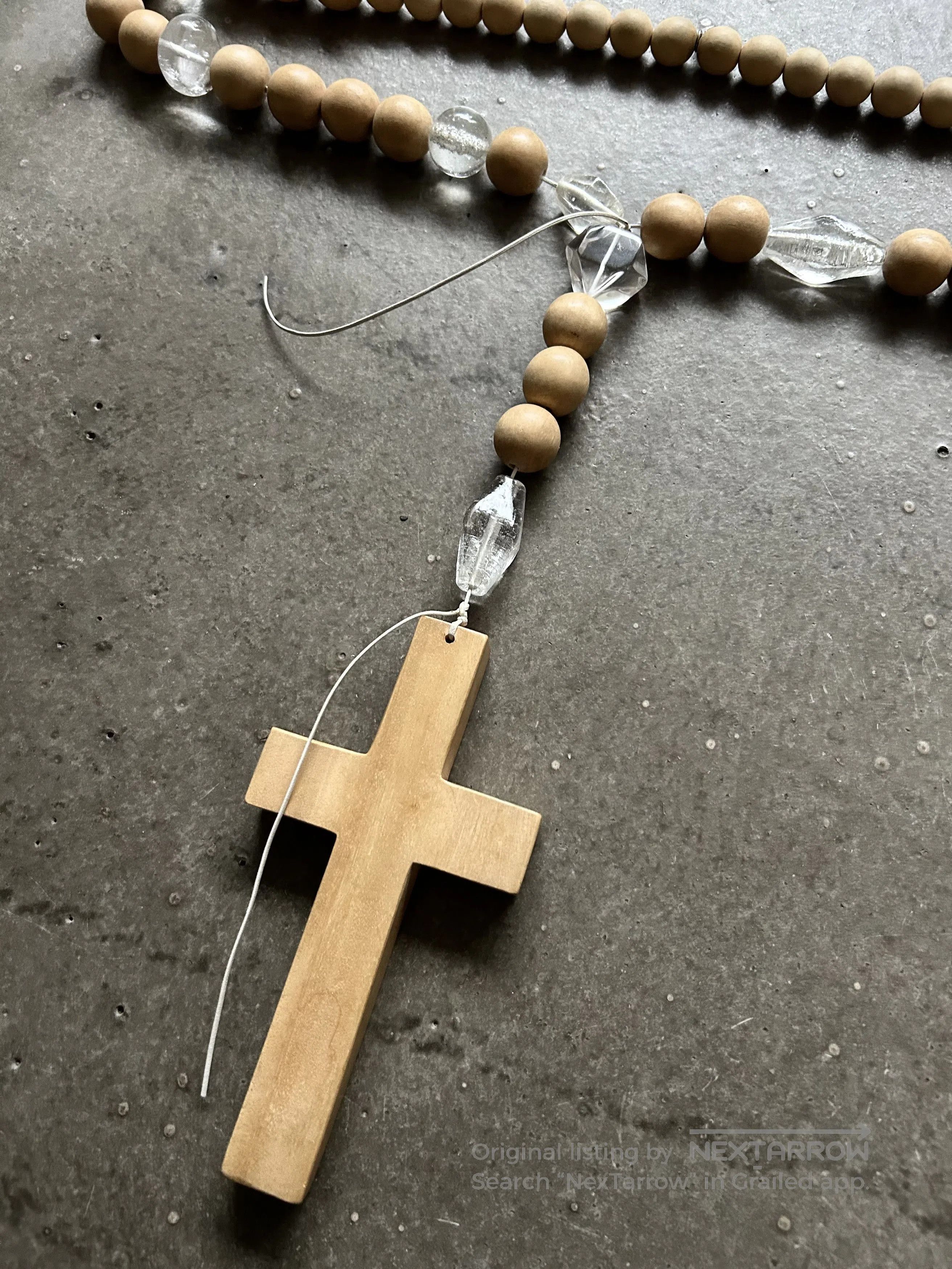 DEN IM by SIKI IM Number (N)ine 08ss Crystal Cross Necklace. Size ONE SIZE - 5 Thumbnail