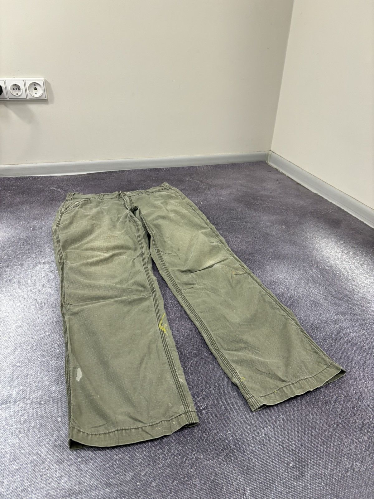 Carhartt Vintage Carhartt Aviation Olive Work Hype Cargo Pants Size US 34 / EU 50 - 10 Thumbnail
