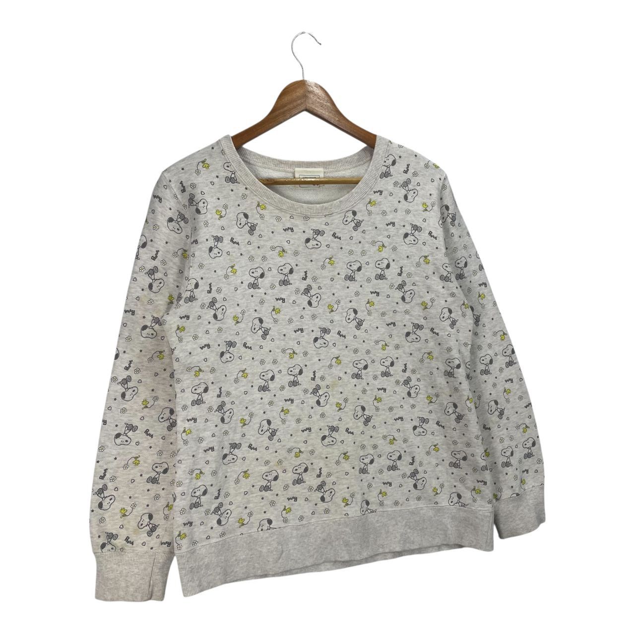 Peanuts Vintage Peanuts Snoopy Overprint Pullover Sweatshirt Size L / US 10 / IT 46 - 3 Thumbnail