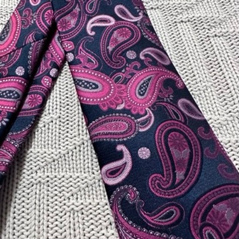 Other Pink Paisley Breast Cancer Awareness Susan G Komen tie Size ONE SIZE - 2 Thumbnail