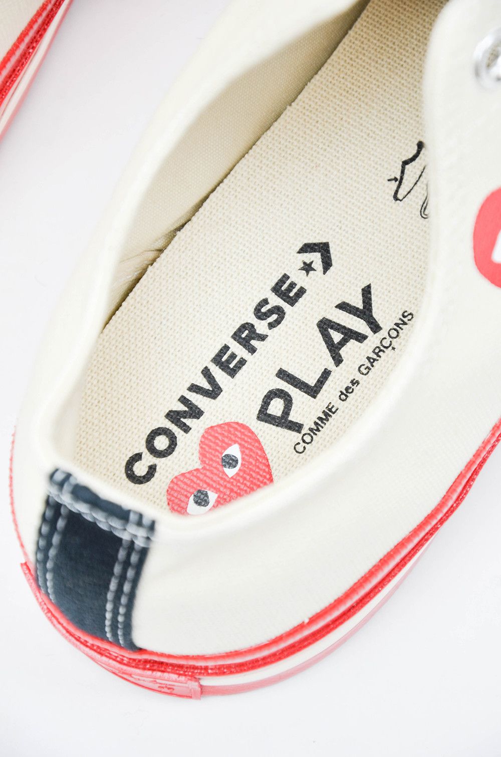 Comme des Garcons × Vans CDG Play Converse Chuck Taylor Low Red Sole Sneakers US 10 Size US 10 / EU 43 - 14 Thumbnail