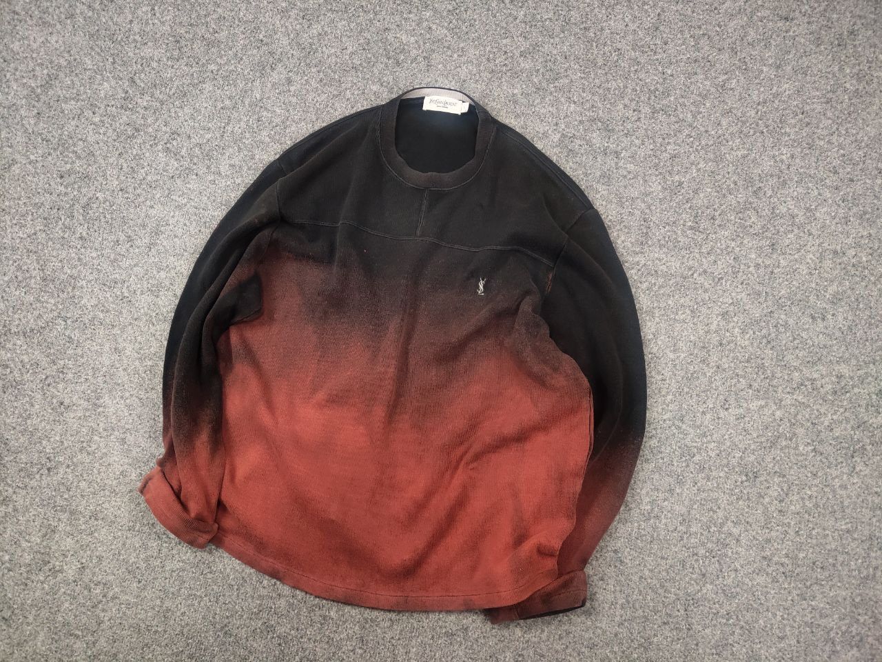 Yves Saint Laurent Rare Yves Saint Laurent Vintage 90's tie-dye long sleeve Size US L / EU 52-54 / 3 - 4 Thumbnail