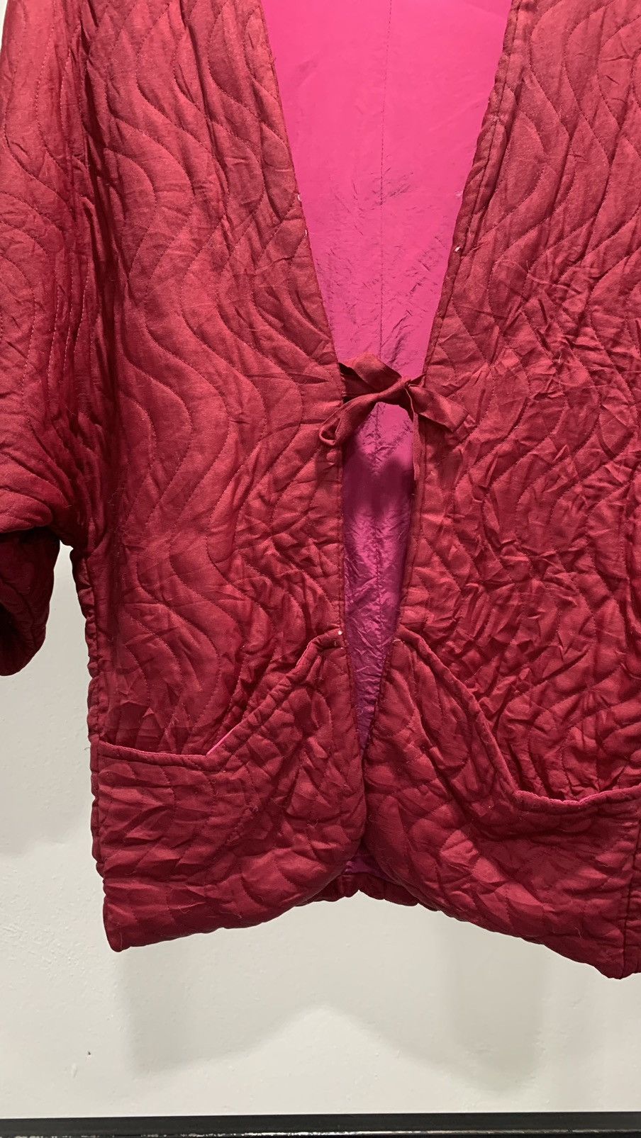 If Six Was Nine Vintage Quilted Puffer Kimono Samue Size US M / EU 48-50 / 2 - 3 Thumbnail
