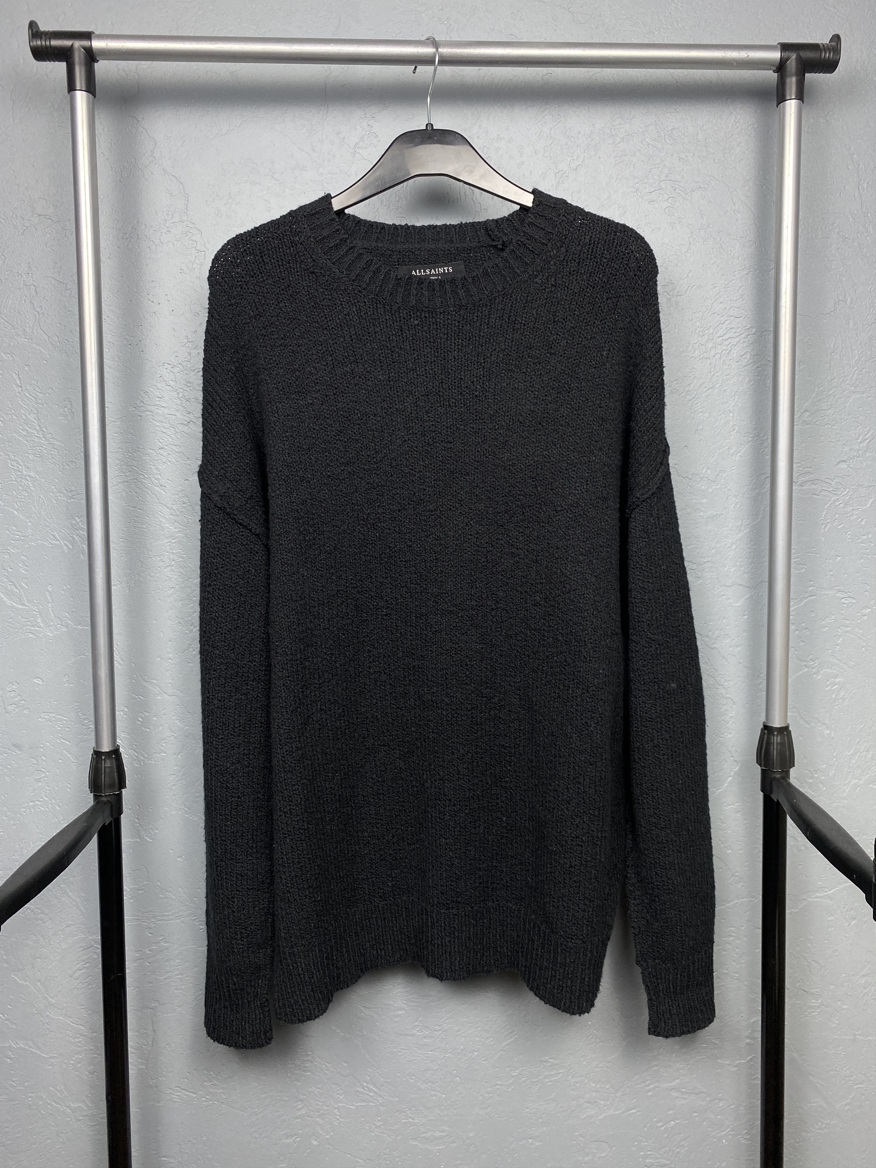Allsaints Allsaints Mens Edge Crew Neck Knit Oversized Sweater Size US M / EU 48-50 / 2 - 1 Thumbnail