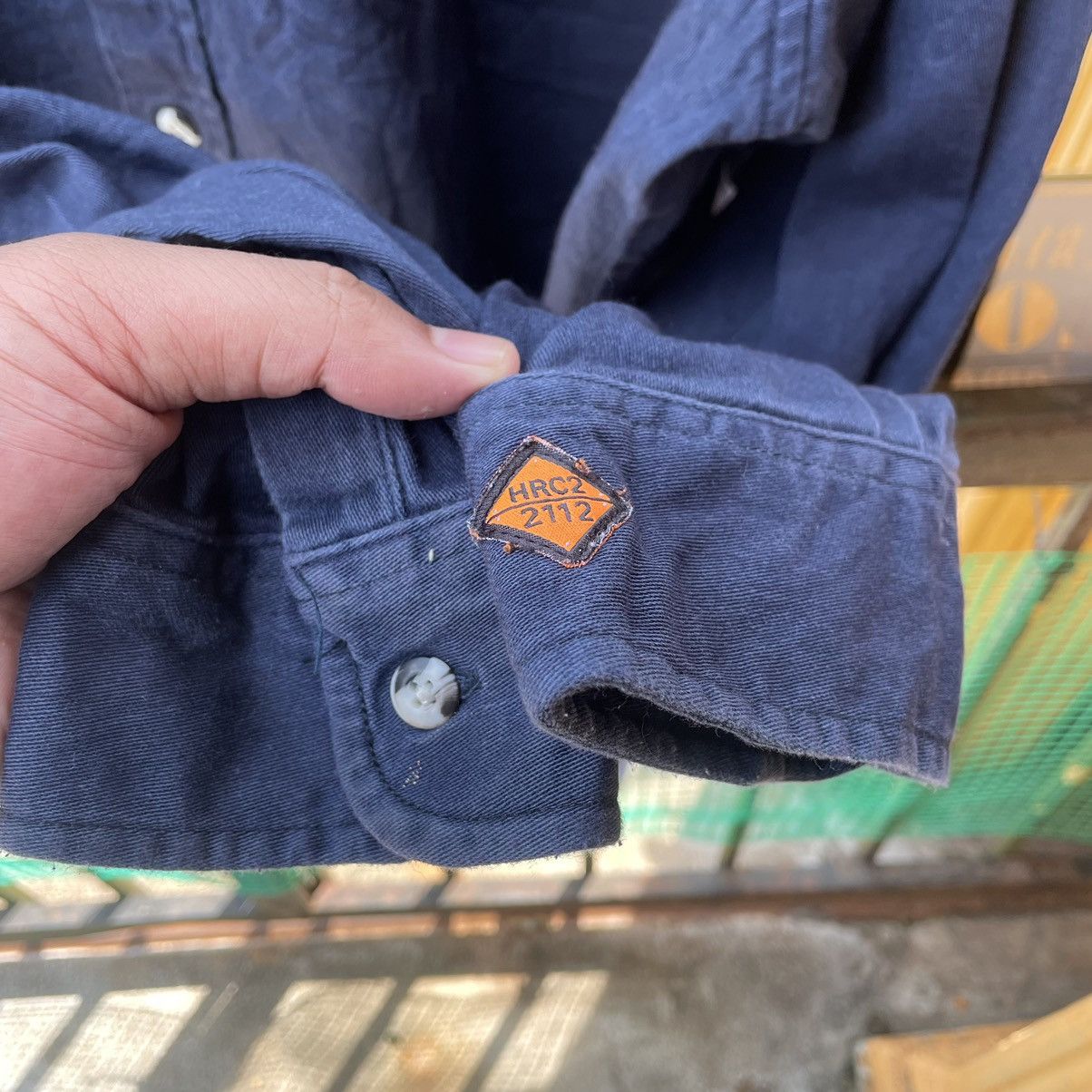 Vintage × Wrangler 🔥Oversize Vintage Wrangler Riggs Workwear Buttons Shirts Size US XL / EU 56 / 4 - 6 Thumbnail