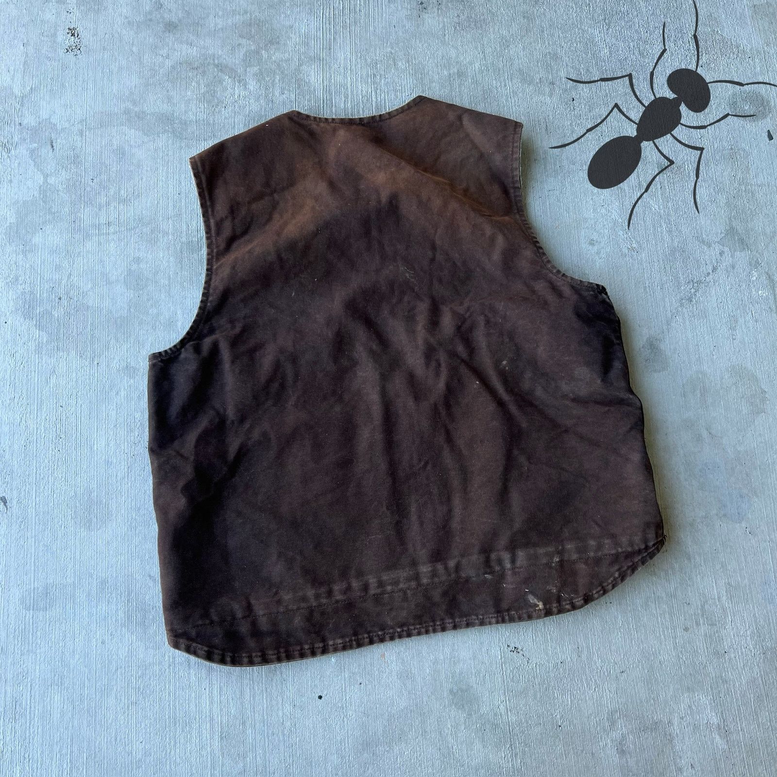 Carhartt × Vintage Carhartt V26 DKB faded brown work wear vest Size US XL / EU 56 / 4 - 5 Thumbnail