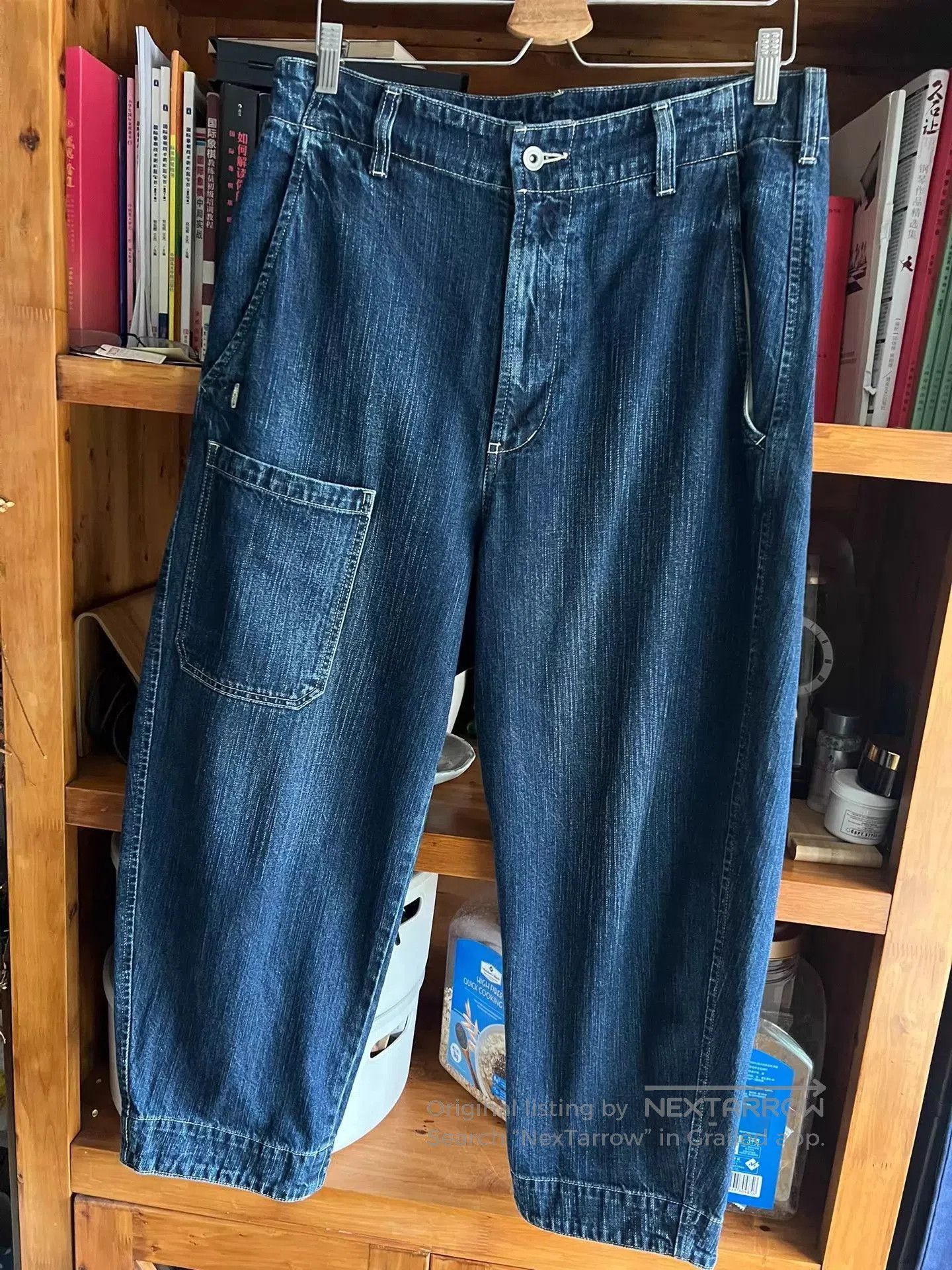 Porter Classic Blue Denim Cargo Pants. Size US 32 / EU 48 - 3 Thumbnail