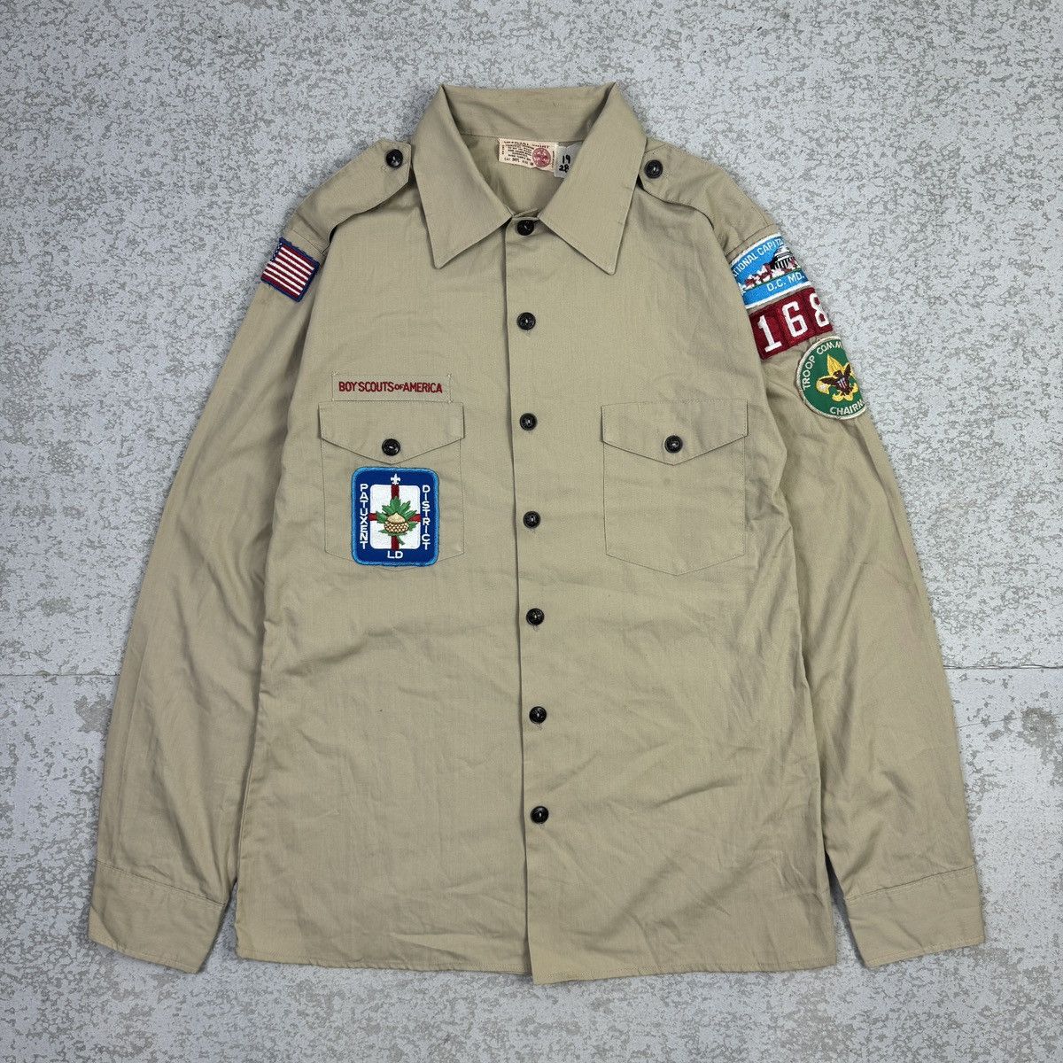Vintage Bundle of Army Item, Boyscout of America Shirt Size US M / EU 48-50 / 2 - 4 Thumbnail