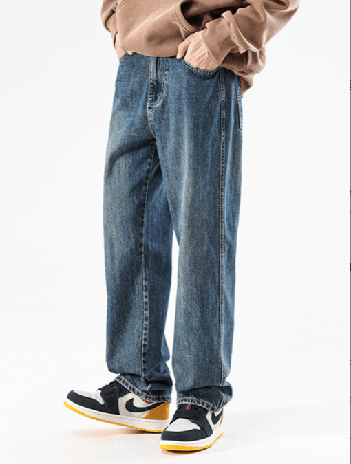 Japanese Brand × Jean American street trend loose straight versatile jeans y2k Size US 32 / EU 48 - 2 Thumbnail