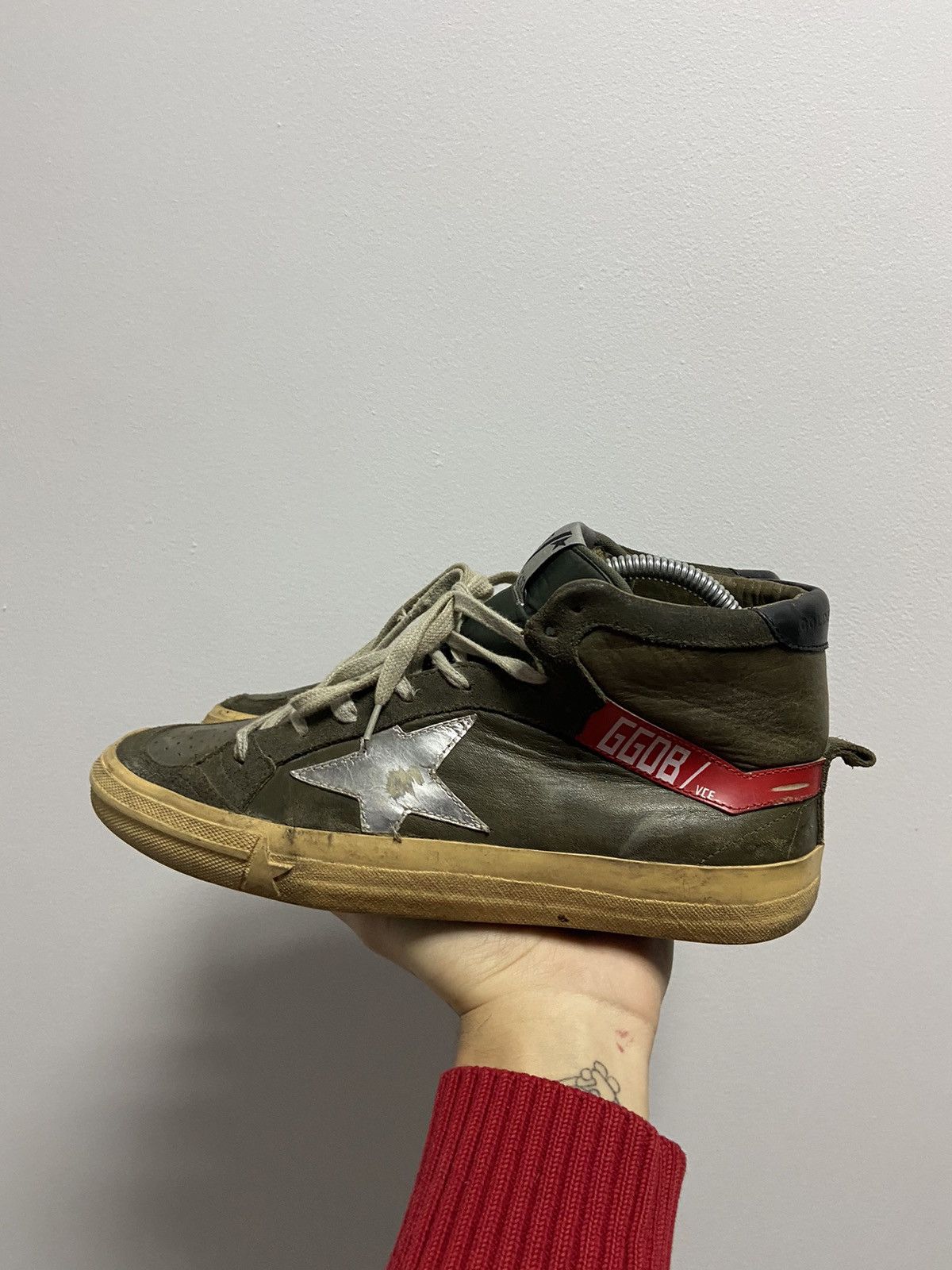 Golden Goose × Vintage Golden Goose 2.12 hi top Sneakers vintage Skate Star Size US 7.5 / EU 40-41 - 4 Thumbnail