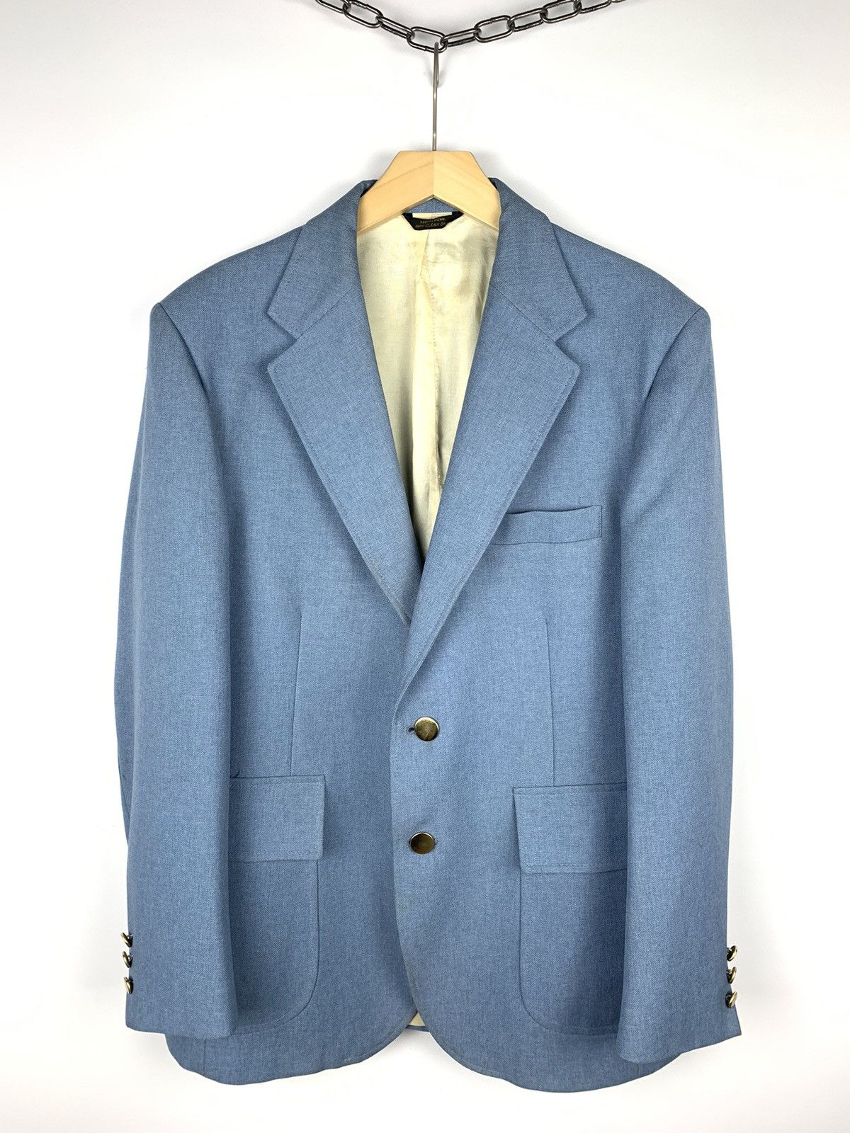 Levi's × Vintage Vintage Levis Panatela Blazer Casual Sport Blue 80’s Rare Size 42R - 1 Thumbnail