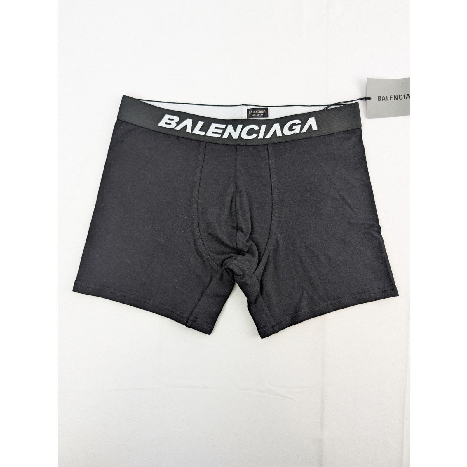 Balenciaga o1rshd1 Size: S / Underwear Racer Boxer Brief Short in Black Size US 30 / EU 46 - 7 Thumbnail
