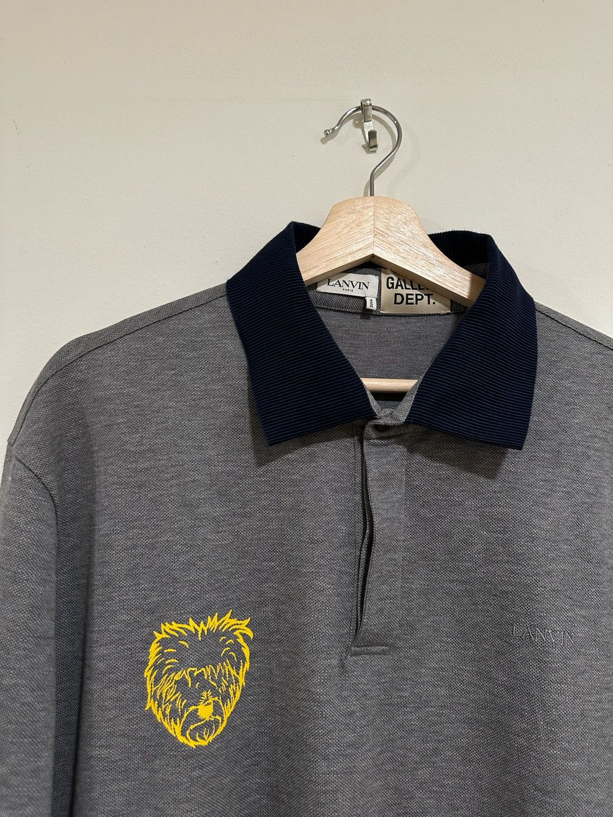 Gallery Dept. × Lanvin Lanvin x Gallery Dept. French Text Polo Shirt Size US XXL / EU 58 / 5 - 5 Thumbnail