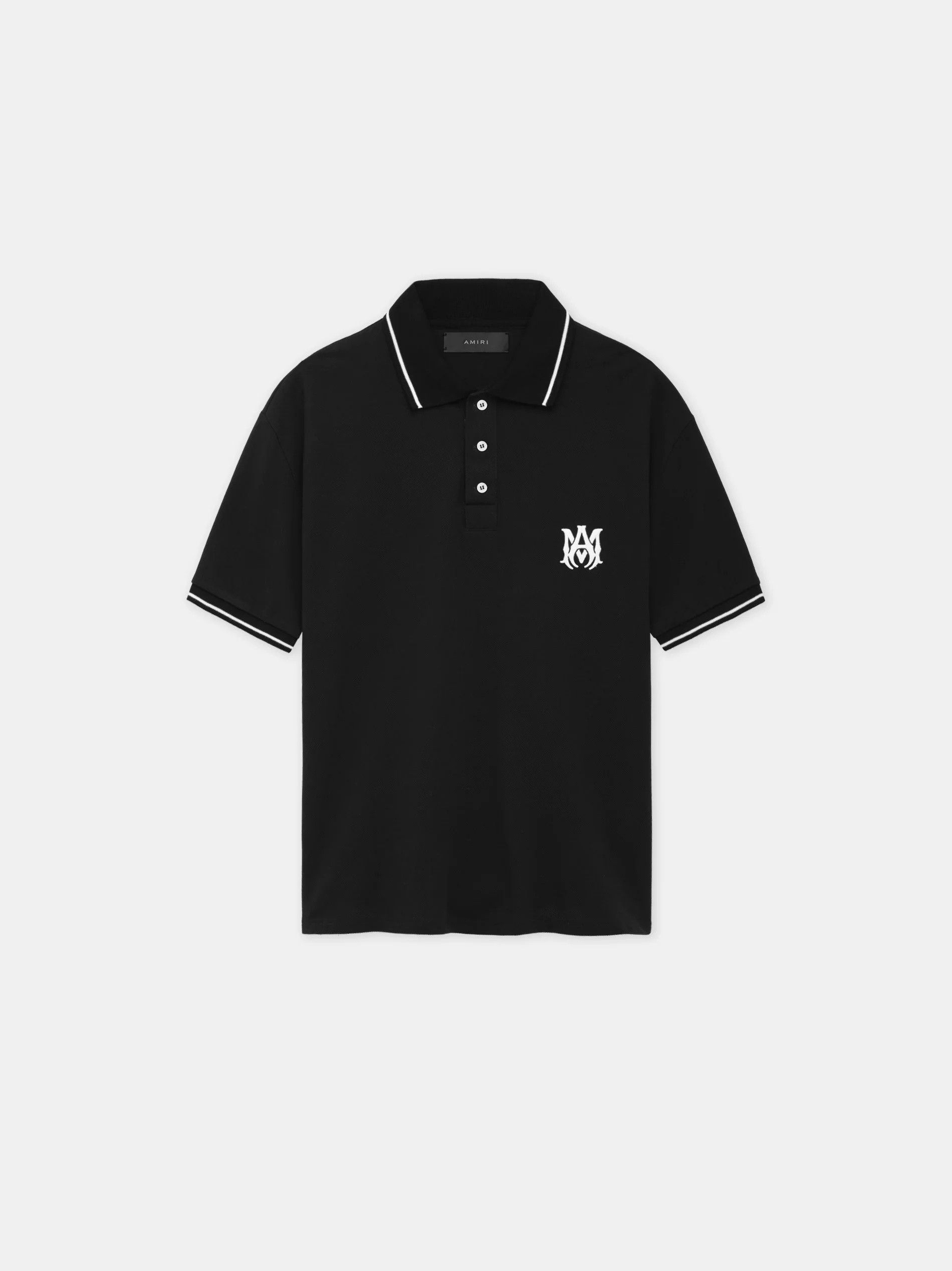 Amiri o1orln0326 Core Logo Polo Shirt in Black Size US XL / EU 56 / 4 - 1 Thumbnail