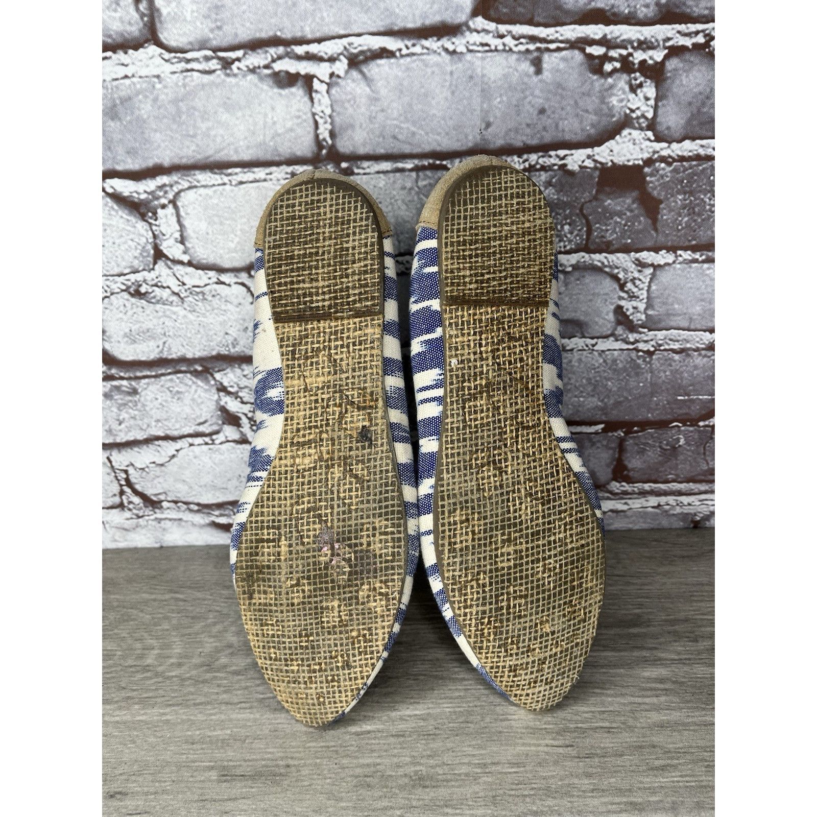 REEF Reef Bochica 2 Canvas Blue White Pointed Toe Ballet Flats Wo Size US 8.5 / IT 38.5 - 7 Thumbnail