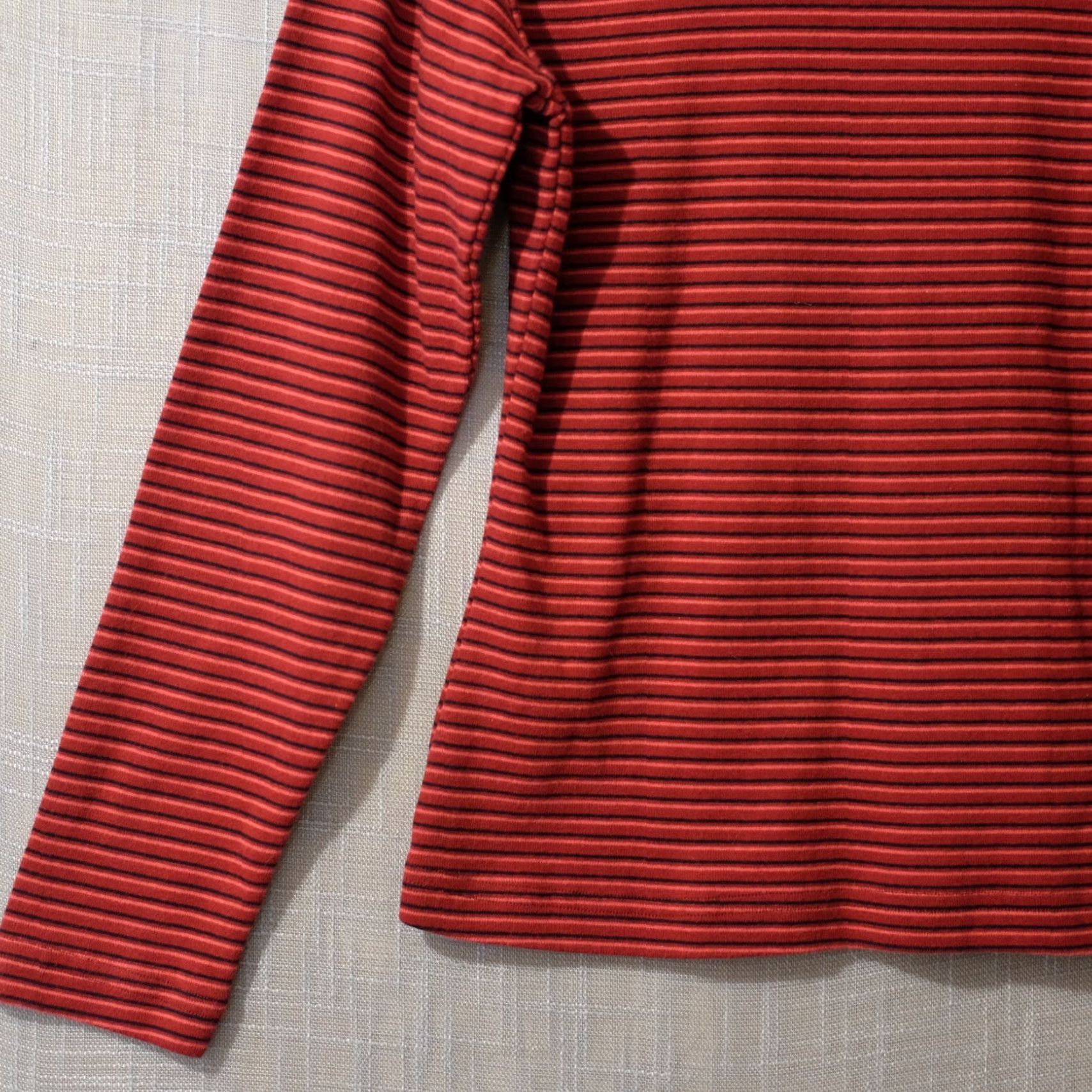 Vintage VINTAGE Columbia Shirt Mock Neck Stripe Red/Black/Pink Women's M #H81-4 Size M / US 6-8 / IT 42-44 - 7 Thumbnail