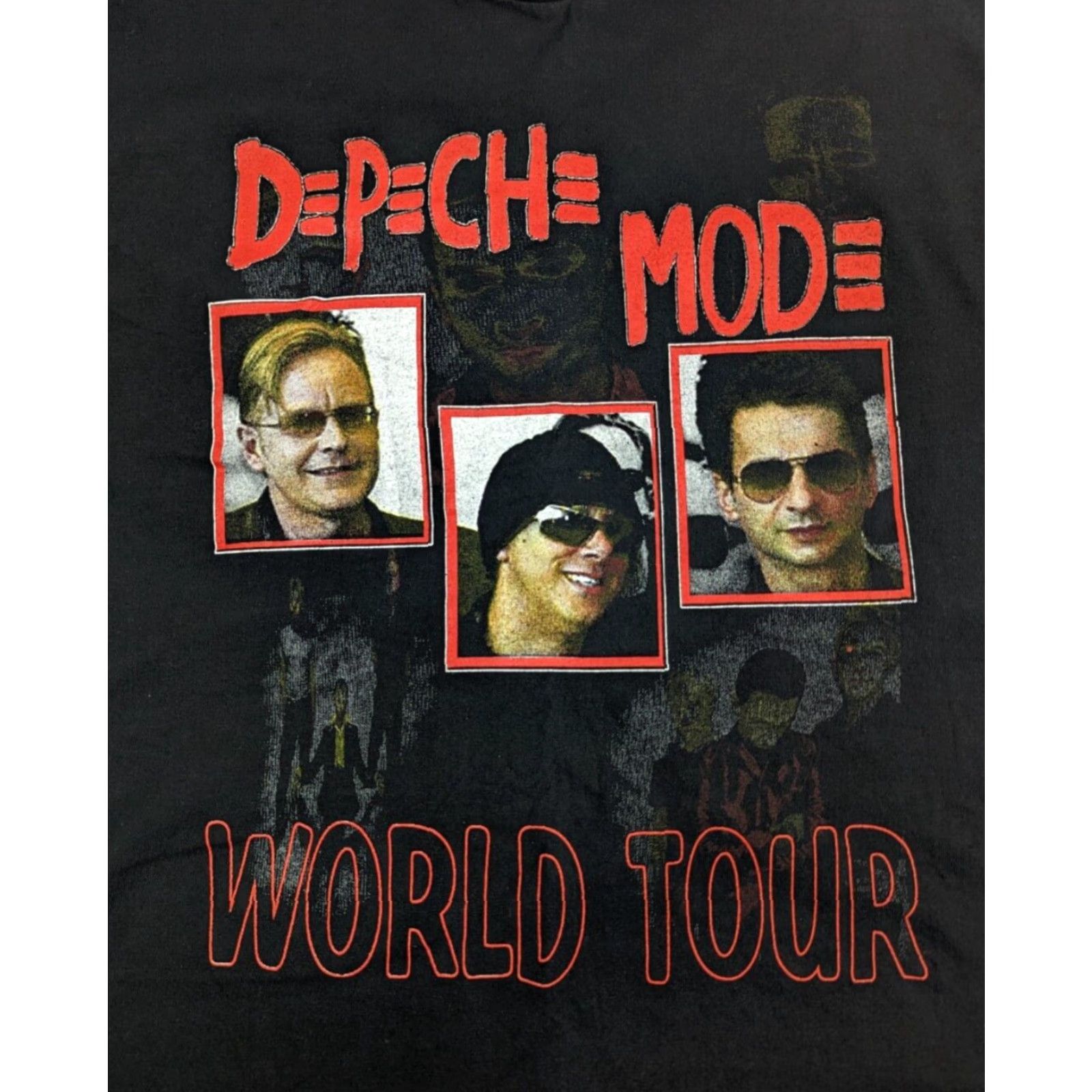 Vintage Depeche Mode Tee Y2K Touring The Angel 2005/2006 World Tour XL Black Cotton Blend T-Shirt Men Short Sleeve Band Size ONE SIZE - 2 Thumbnail