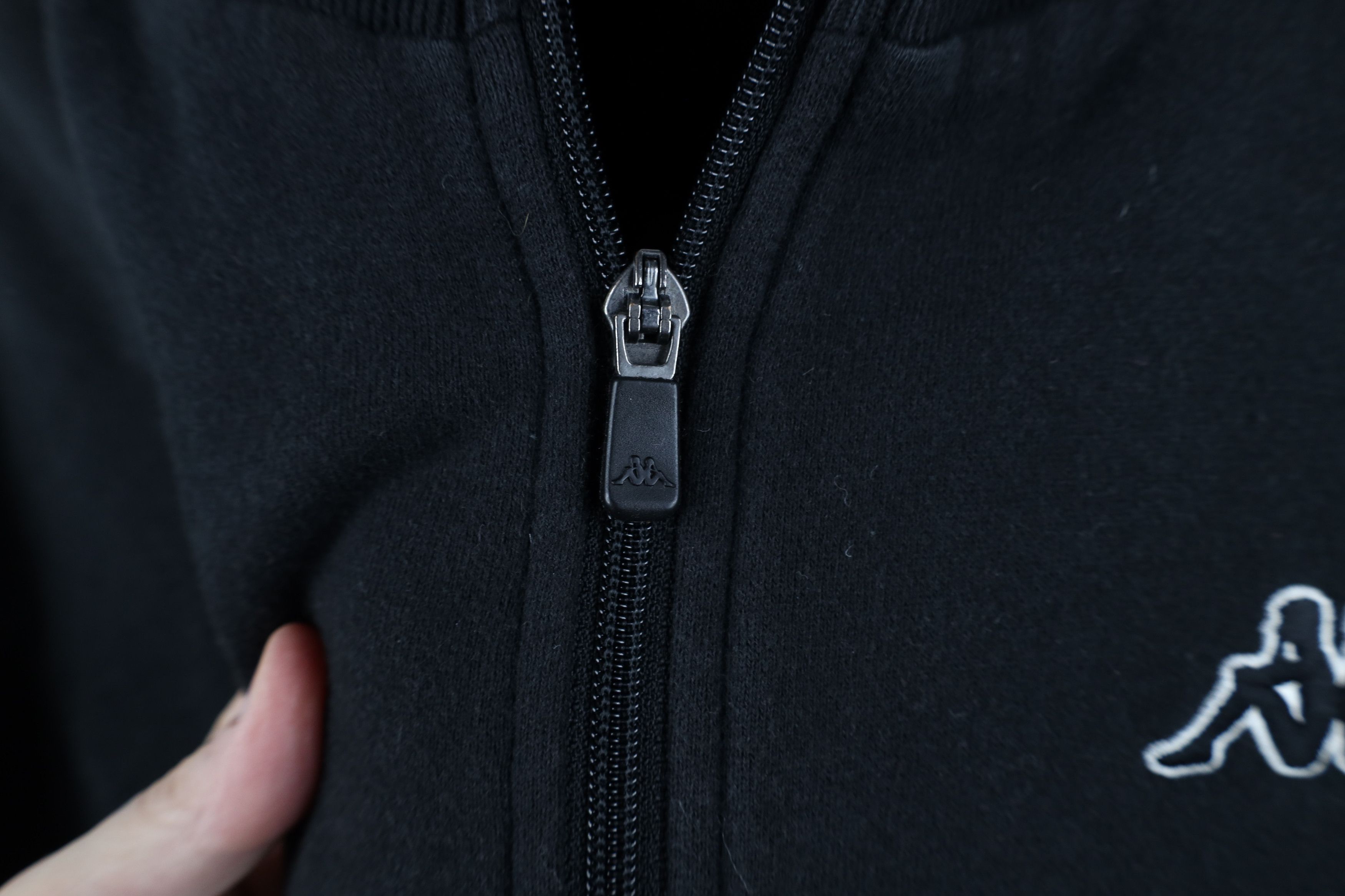 Kappa Vintage 90s Kappa Soccer Classic Logo Warm Up Jacket Black Size US L / EU 52-54 / 3 - 5 Thumbnail