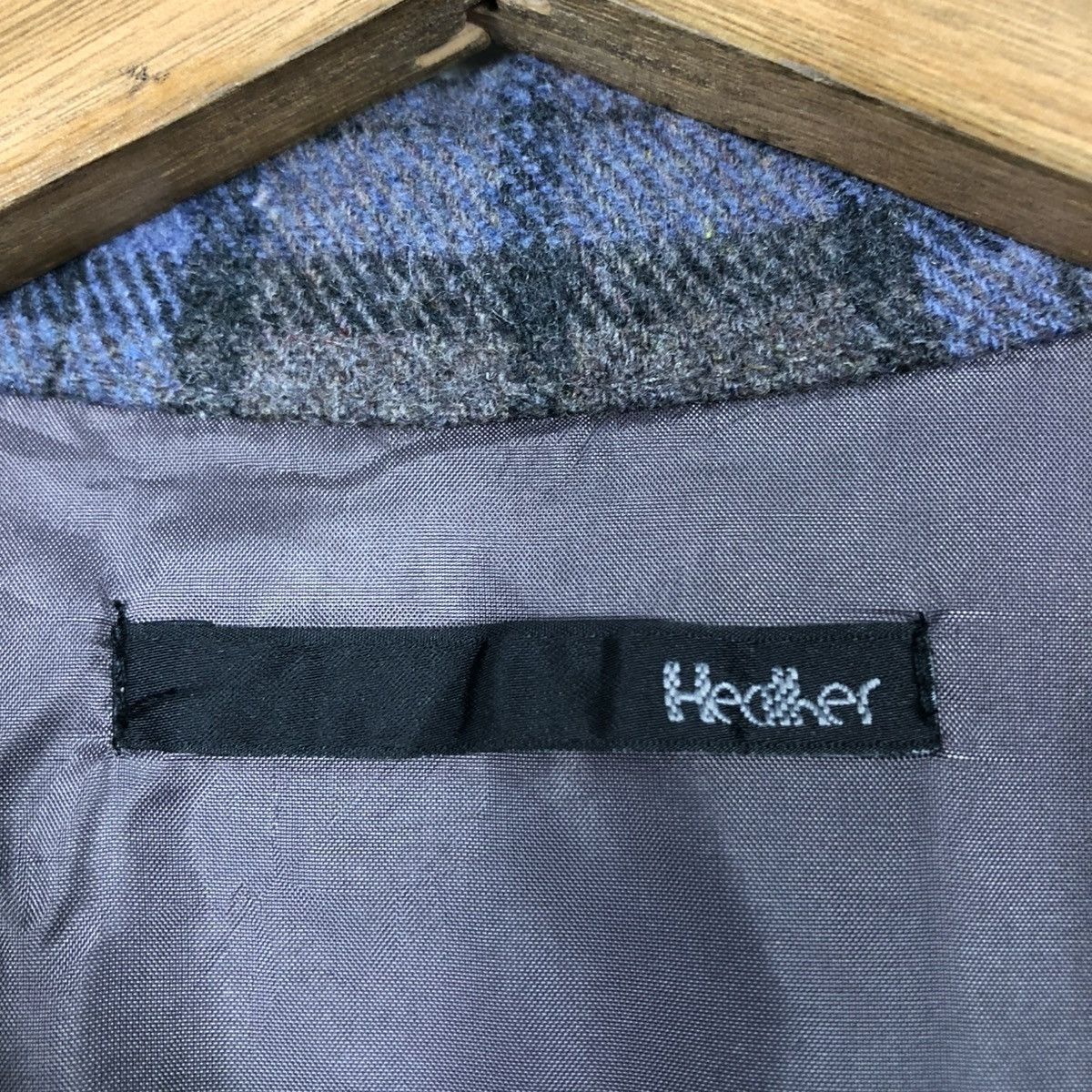 Flannel 🔥VINTAGE FLANNEL JACKET HEATHER TARTAN DESIGN ISSEY MIYAKE Size US M / EU 48-50 / 2 - 19 Thumbnail