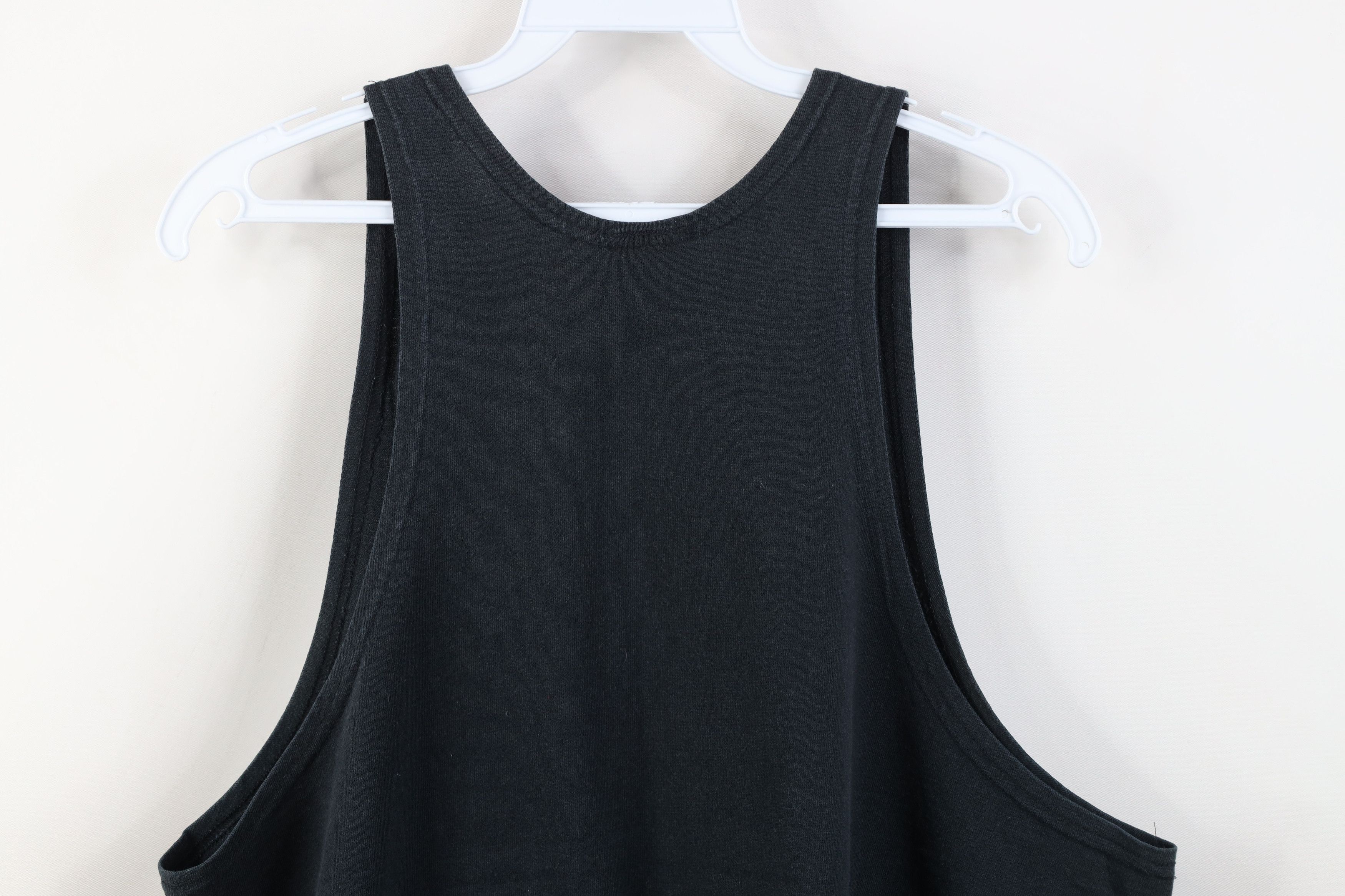 Vintage Vintage 90s Streetwear Blank Tank Top T-Shirt Black Cotton Size US M / EU 48-50 / 2 - 10 Thumbnail