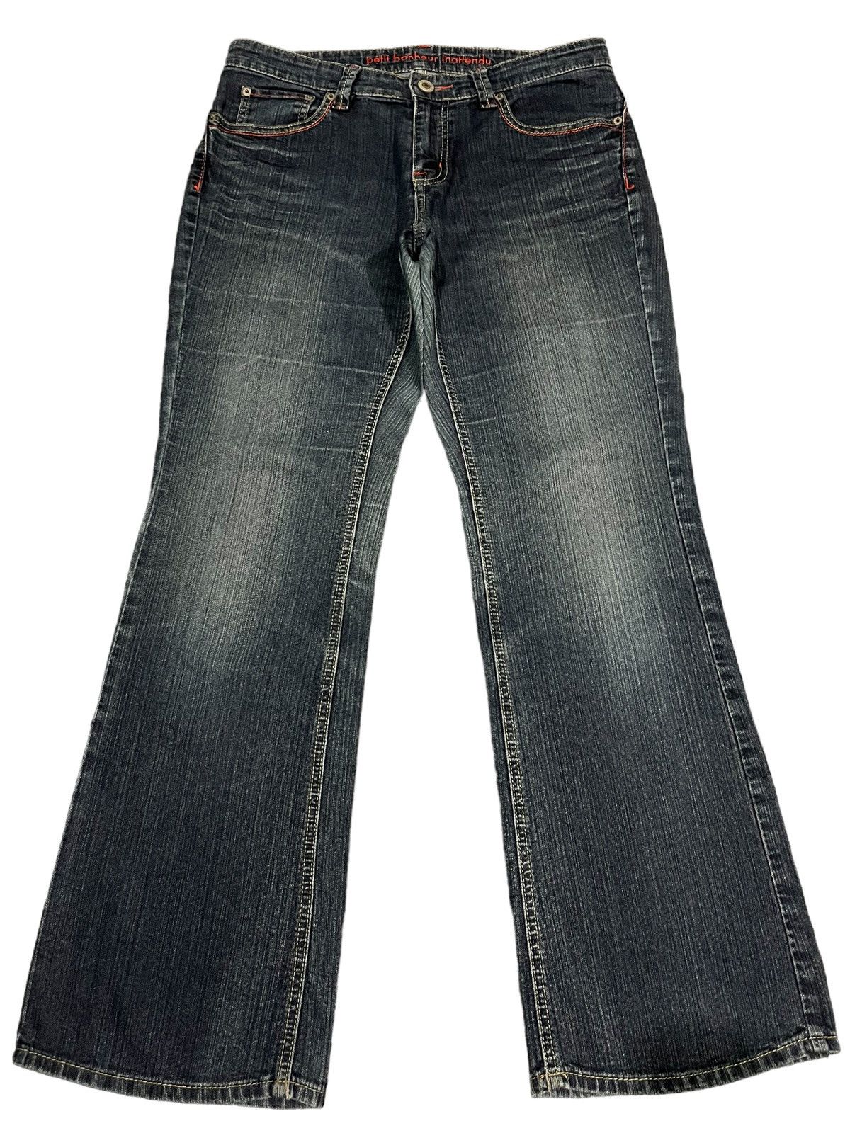 Japanese Brand Vintage Y2K Japanese Brand Blue Washed Flare Jeans Size US 33 - 1 Thumbnail
